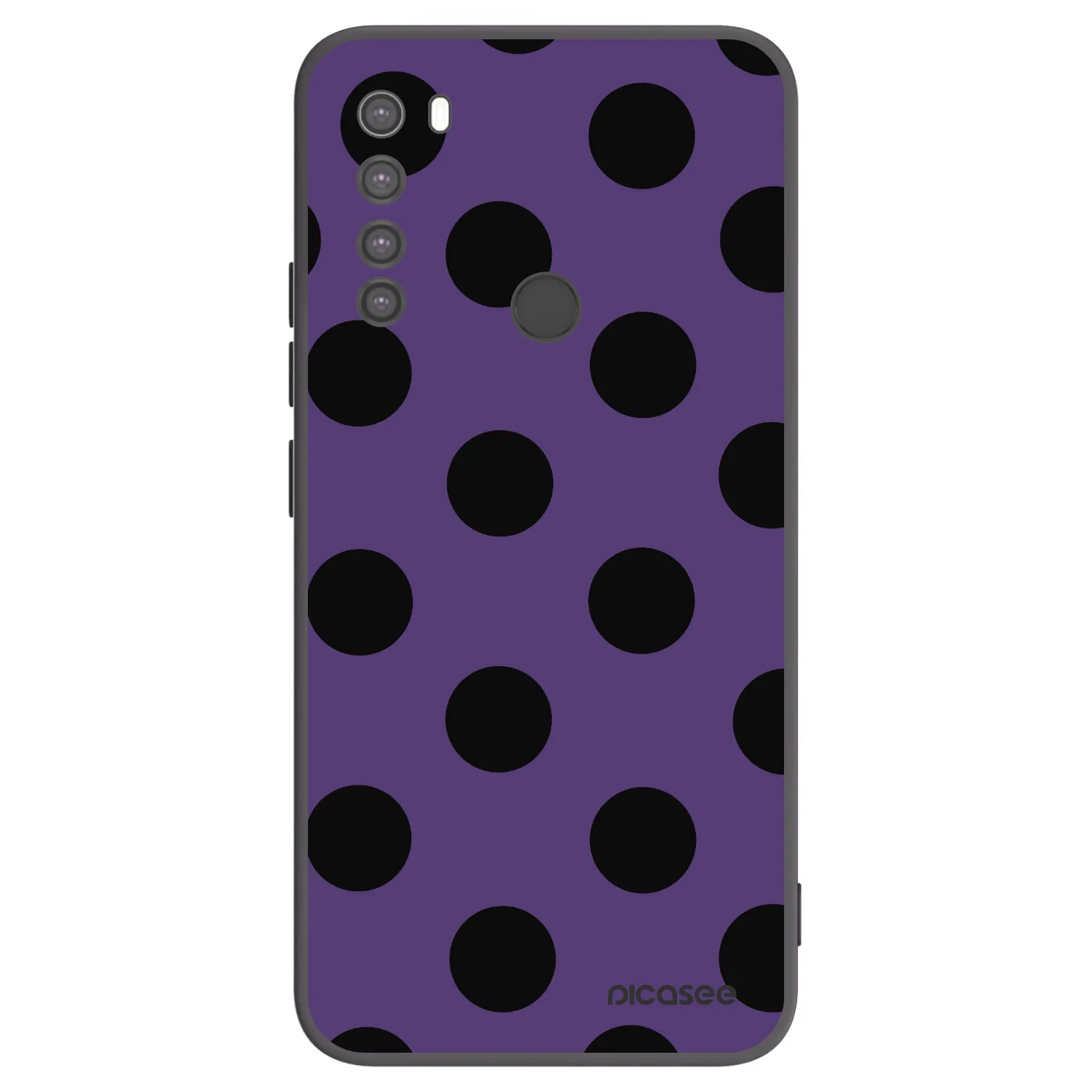 Picasee silikonski črni ovitek za Xiaomi Redmi Note 8 - Big flickers 2