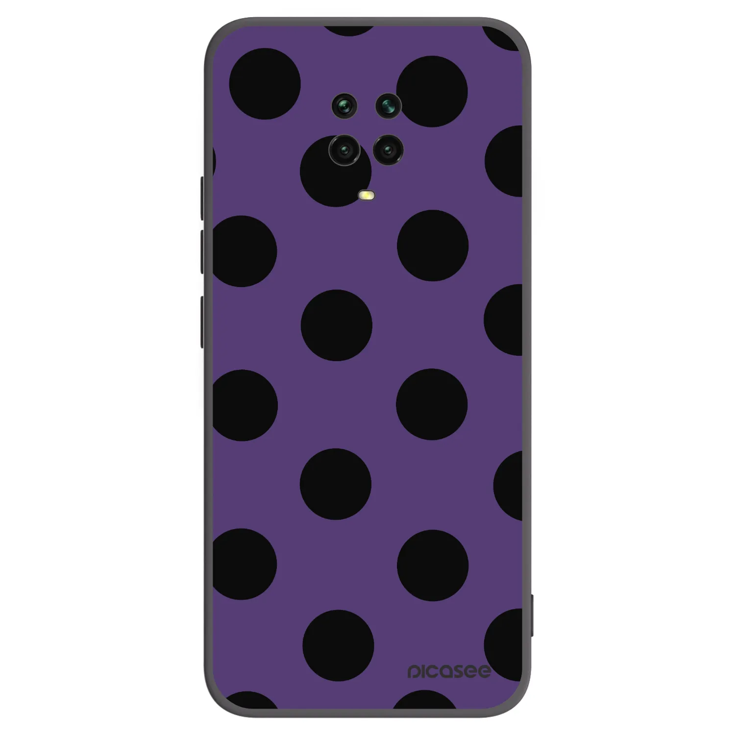 Picasee silikonski črni ovitek za Xiaomi Redmi Note 9 Pro - Big flickers 2
