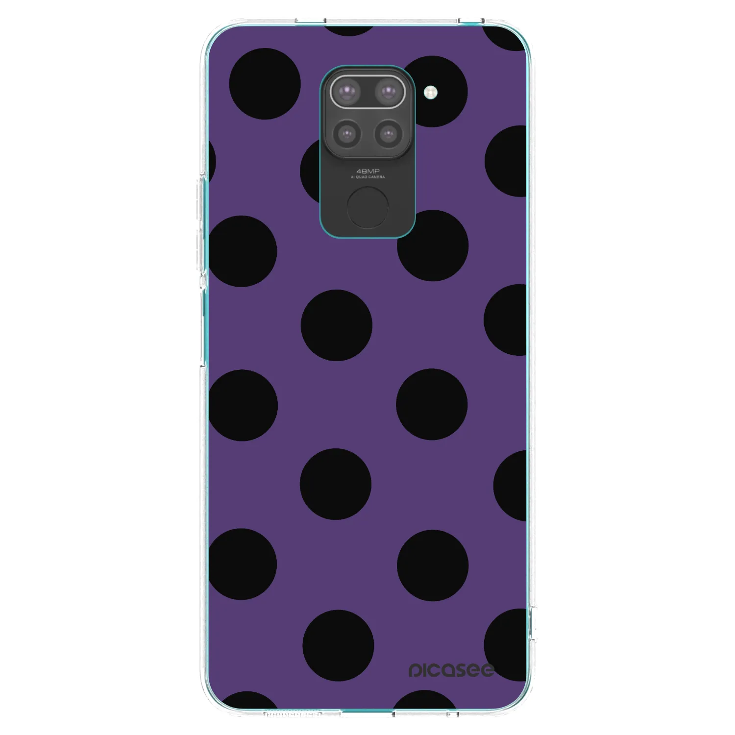 Picasee silikonski črni ovitek za Xiaomi Redmi Note 9 - Big flickers 2