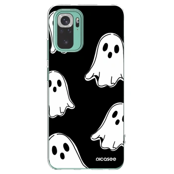 Picasee silikonski prozorni ovitek za Xiaomi Redmi Note 10 Pro - Black ghosts