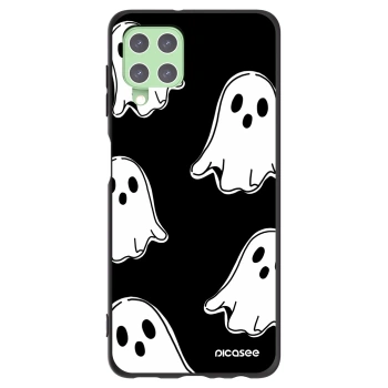 Picasee silikonski črni ovitek za Samsung Galaxy A22 A225F 4G - Black ghosts