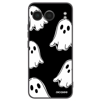 Picasee silikonski črni ovitek za OnePlus Nord 4 - Black ghosts