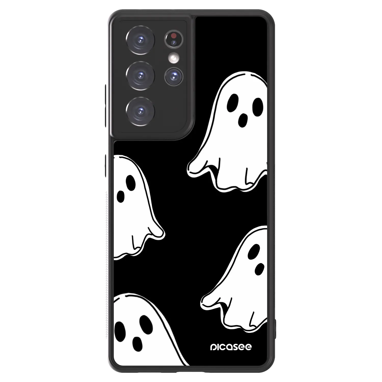 Picasee ULTIMATE CASE za Samsung Galaxy S21 Ultra 5G G998B - Black ghosts