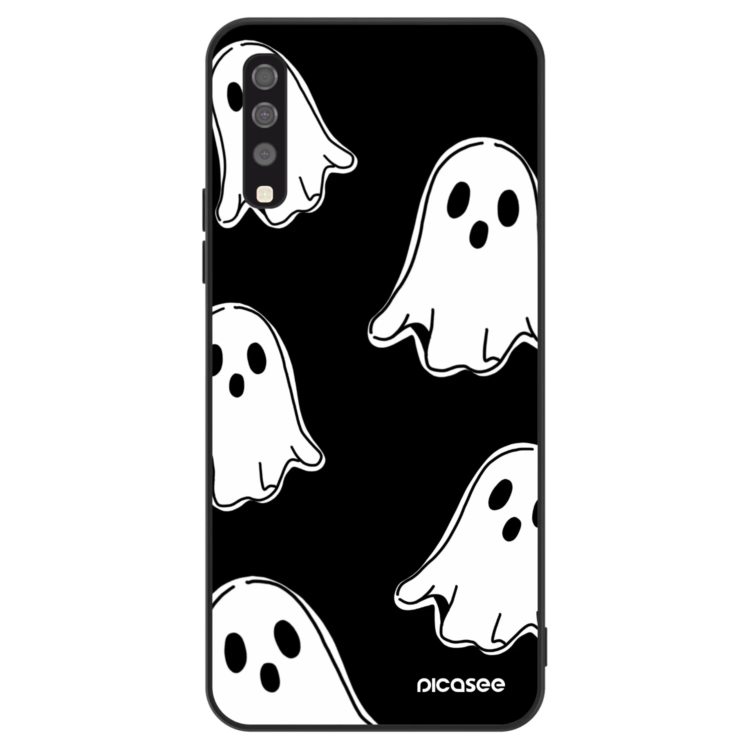 Picasee ULTIMATE CASE za Samsung Galaxy A70 A705F - Black ghosts