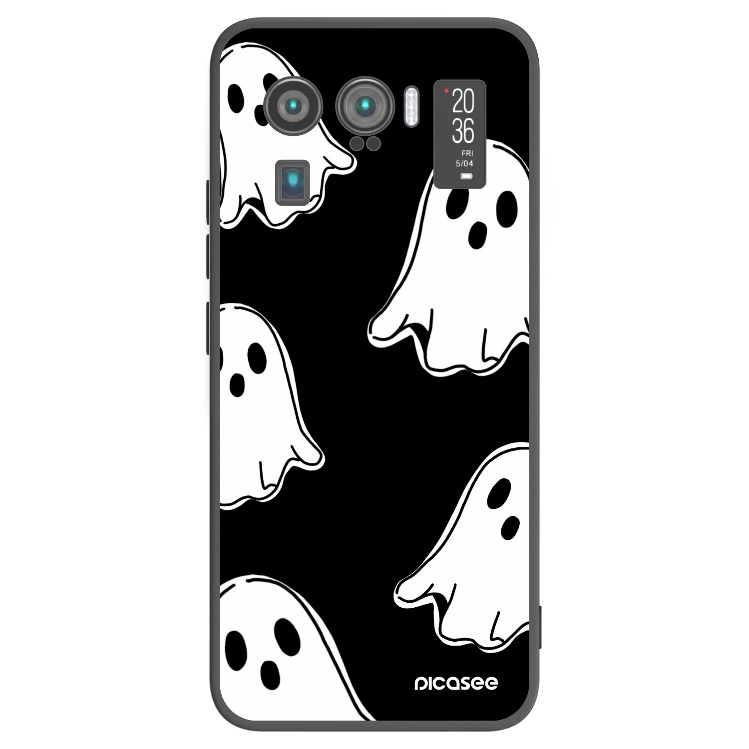 Picasee silikonski črni ovitek za Xiaomi Mi 11 Ultra - Black ghosts