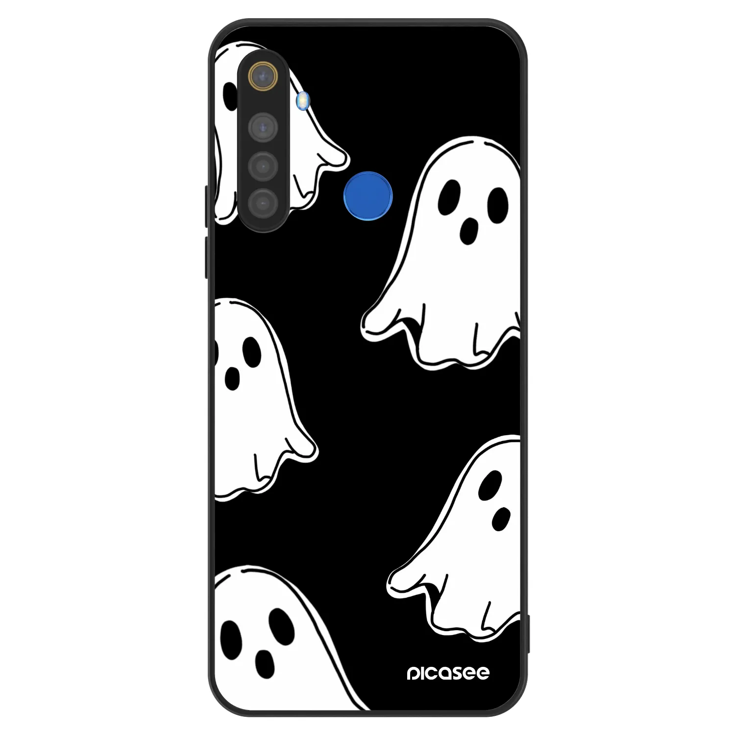 Picasee ULTIMATE CASE za Realme 5 - Black ghosts