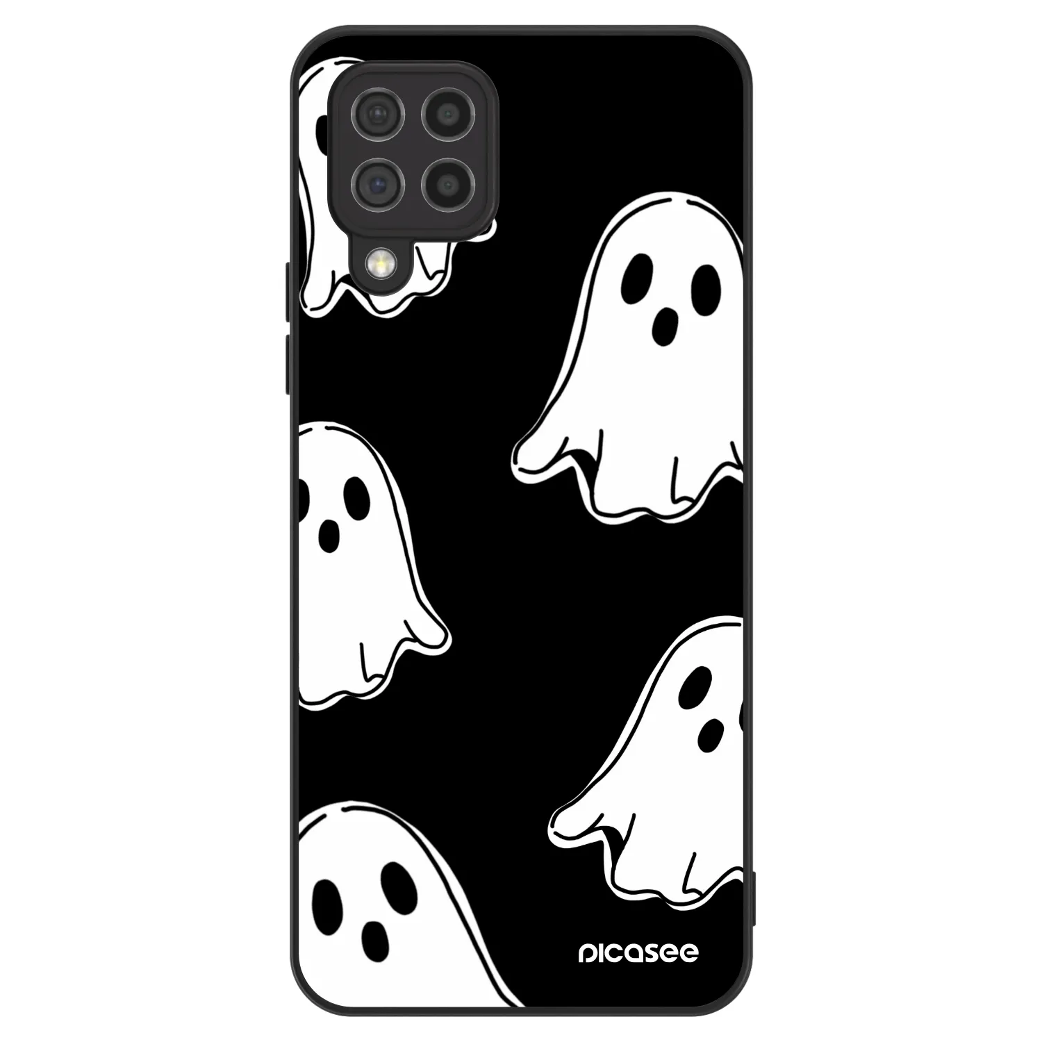Picasee ULTIMATE CASE za Samsung Galaxy A22 A225F 4G - Black ghosts