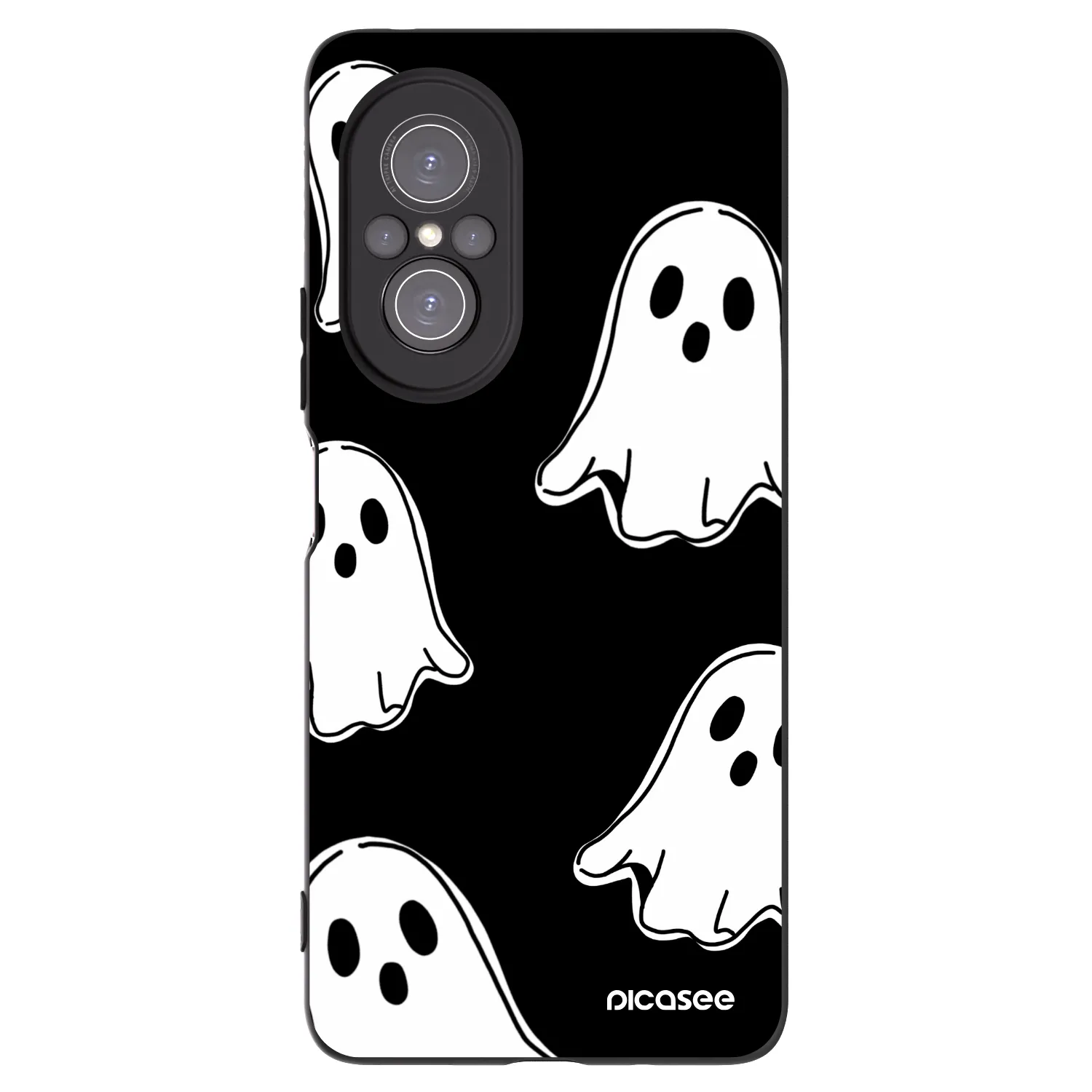 Picasee silikonski črni ovitek za Huawei Nova 9 SE - Black ghosts