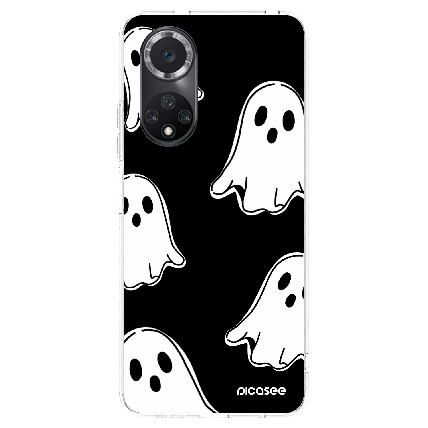 Picasee silikonski prozorni ovitek za Huawei Nova 9 SE - Black ghosts