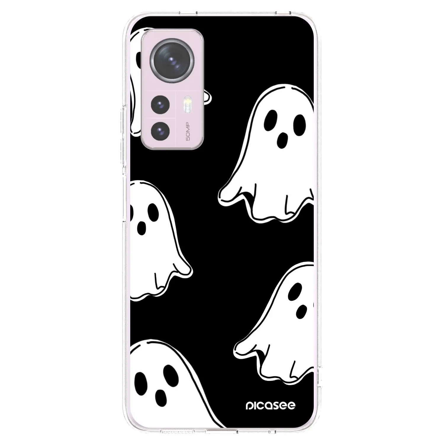 Picasee silikonski prozorni ovitek za Xiaomi 12 - Black ghosts