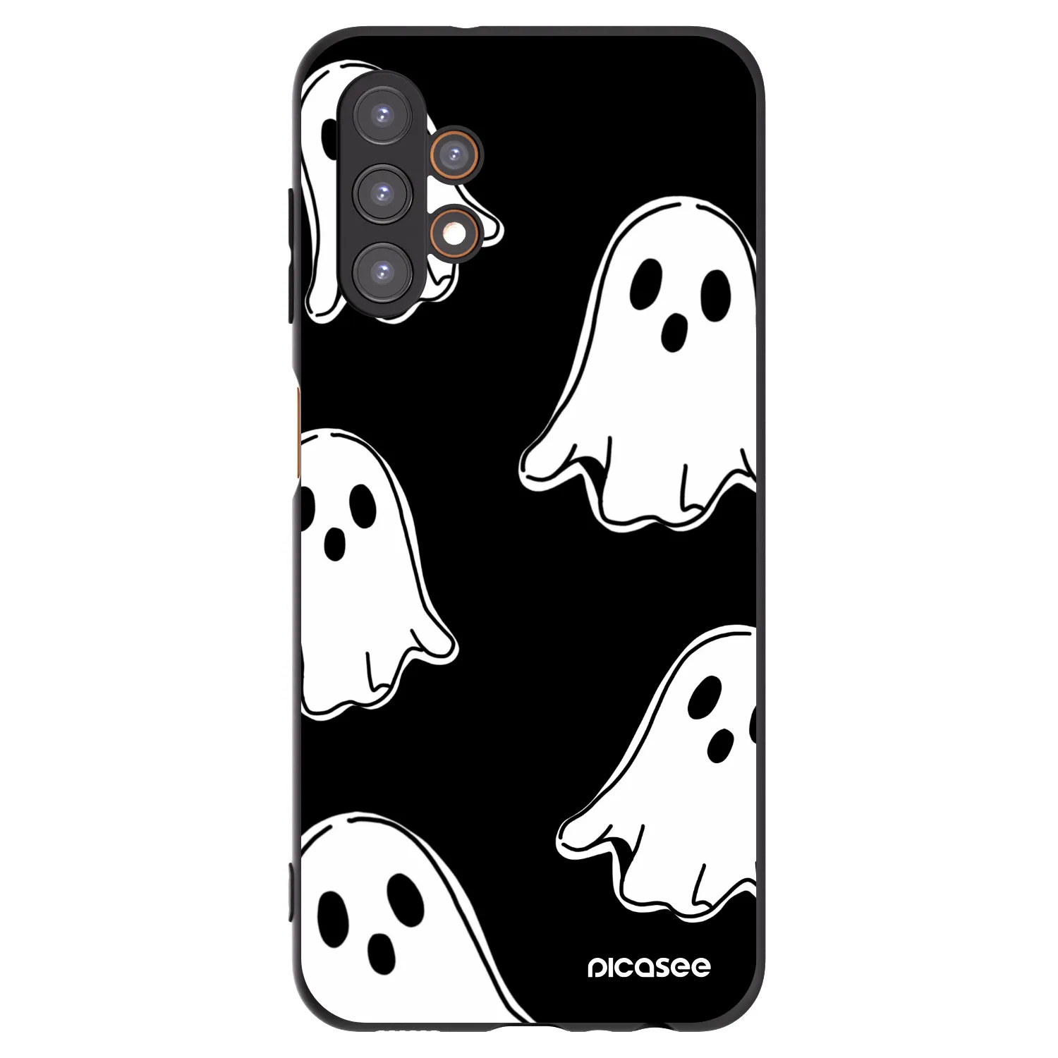 Picasee silikonski črni ovitek za Samsung Galaxy A13 4G A135 - Black ghosts