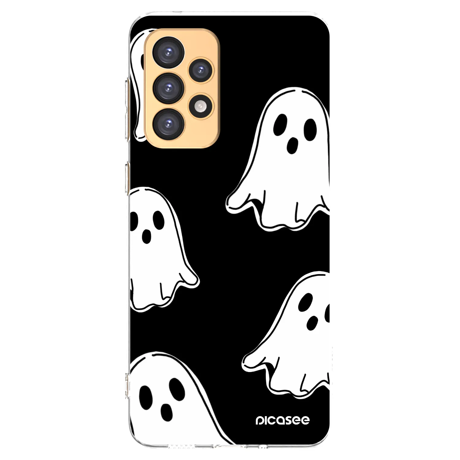 Picasee silikonski prozorni ovitek za Samsung Galaxy A33 5G A336 - Black ghosts