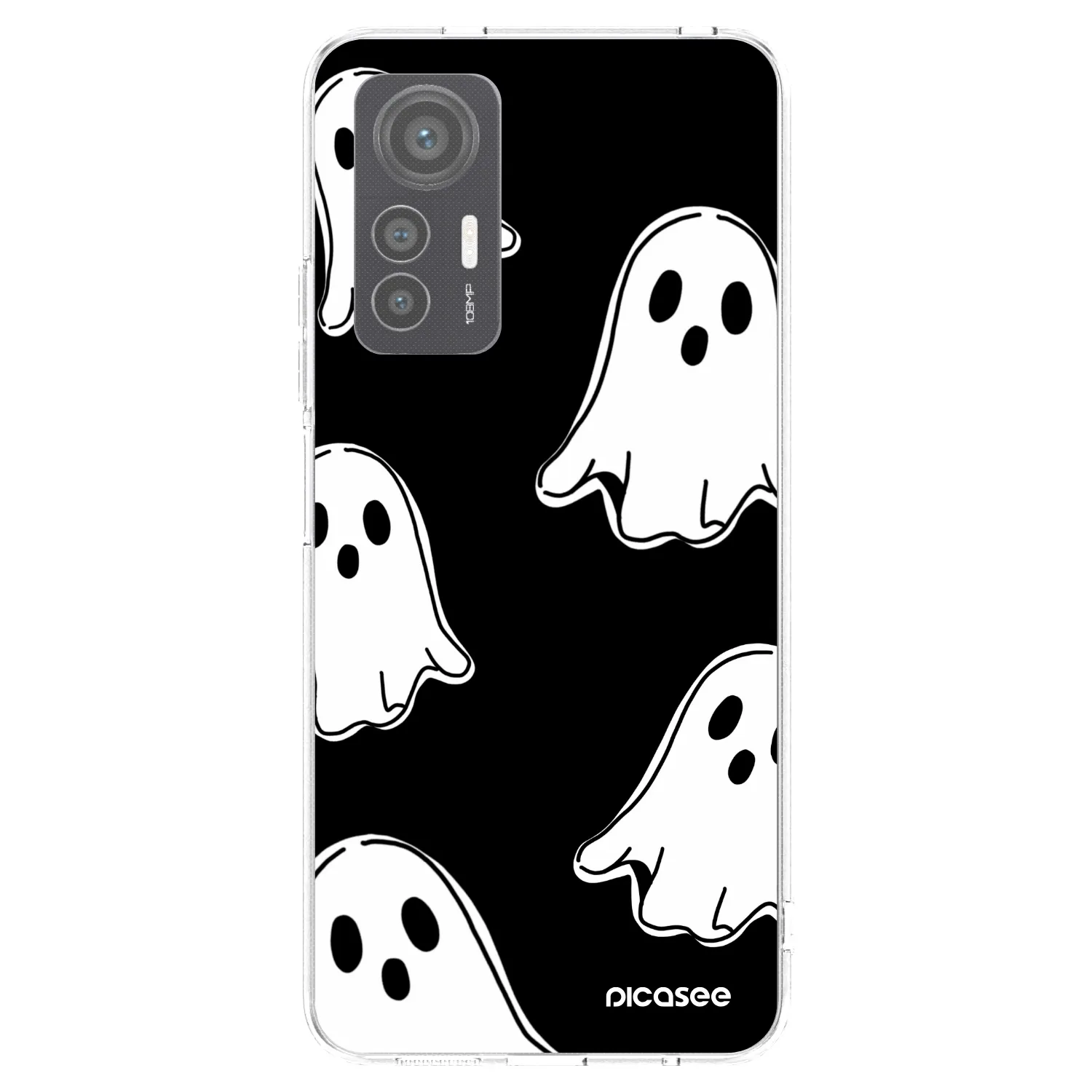 Picasee silikonski prozorni ovitek za Xiaomi 12 Lite - Black ghosts