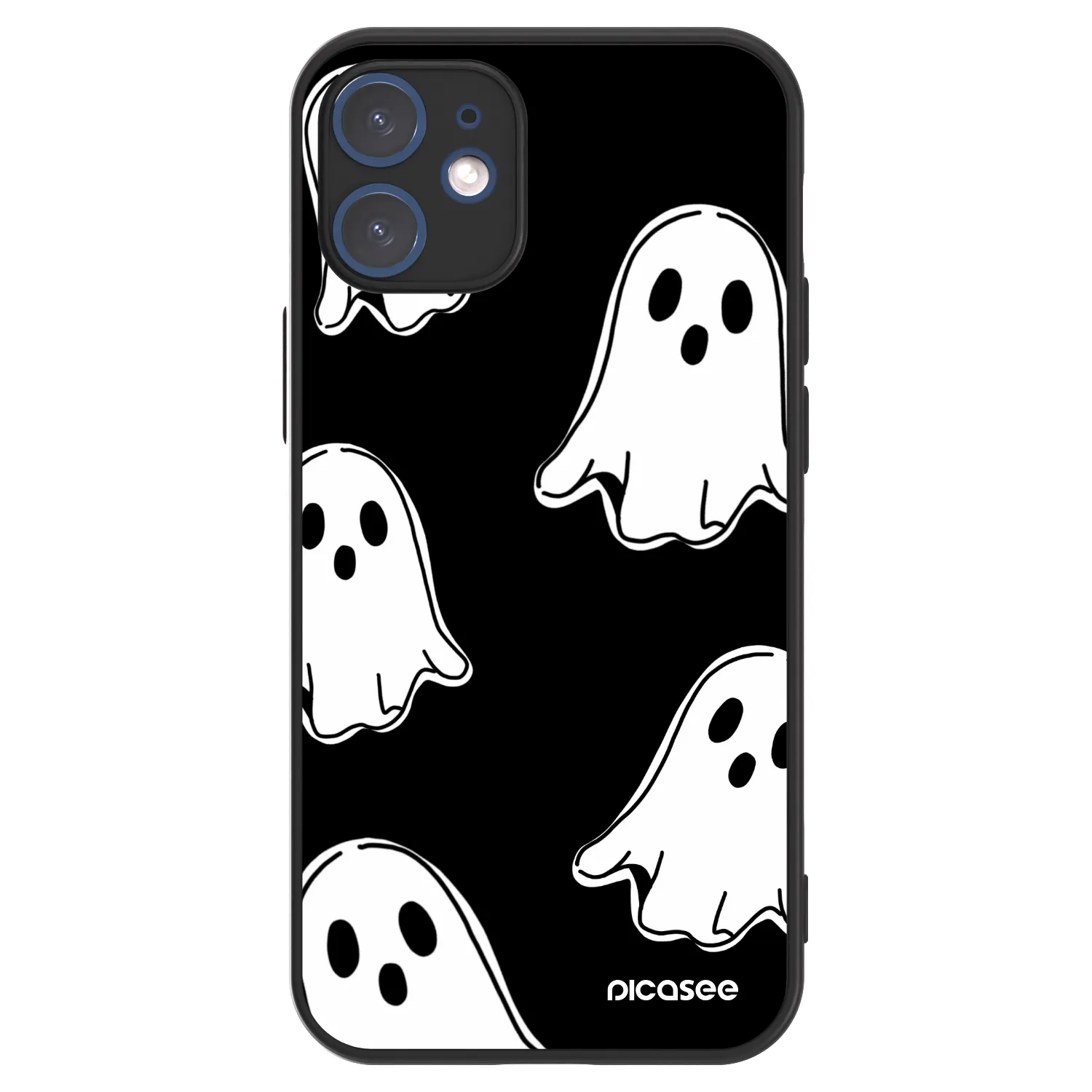 Picasee ULTIMATE CASE MagSafe za Apple iPhone 12 mini - Black ghosts