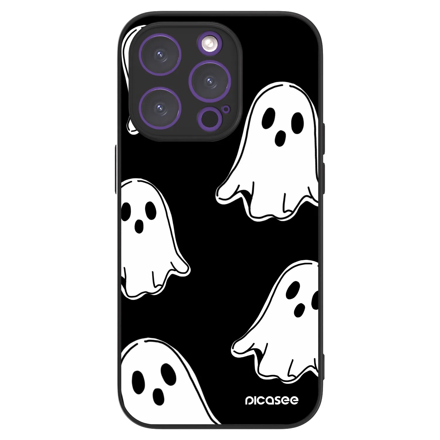 Picasee ULTIMATE CASE MagSafe za Apple iPhone 14 Pro - Black ghosts