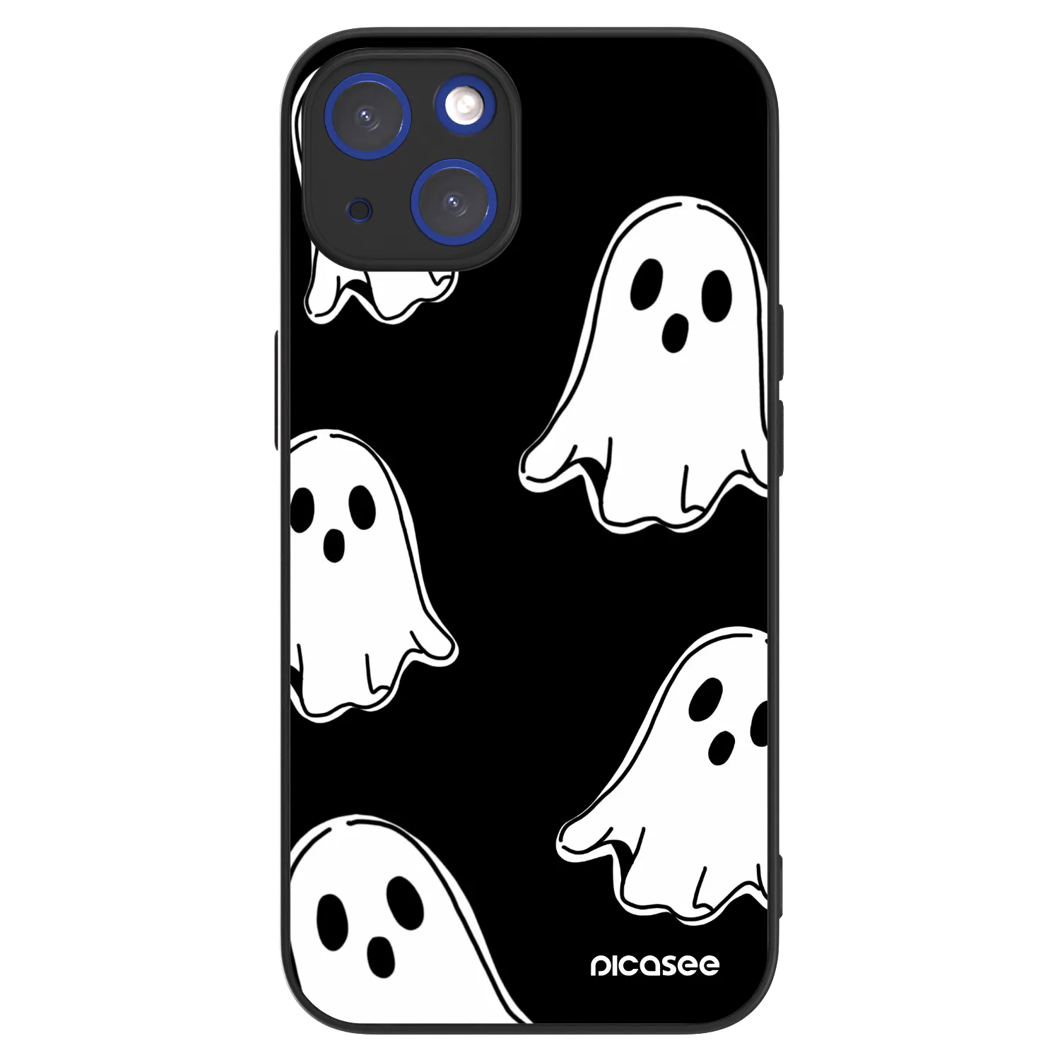 Picasee ULTIMATE CASE MagSafe za Apple iPhone 14 - Black ghosts