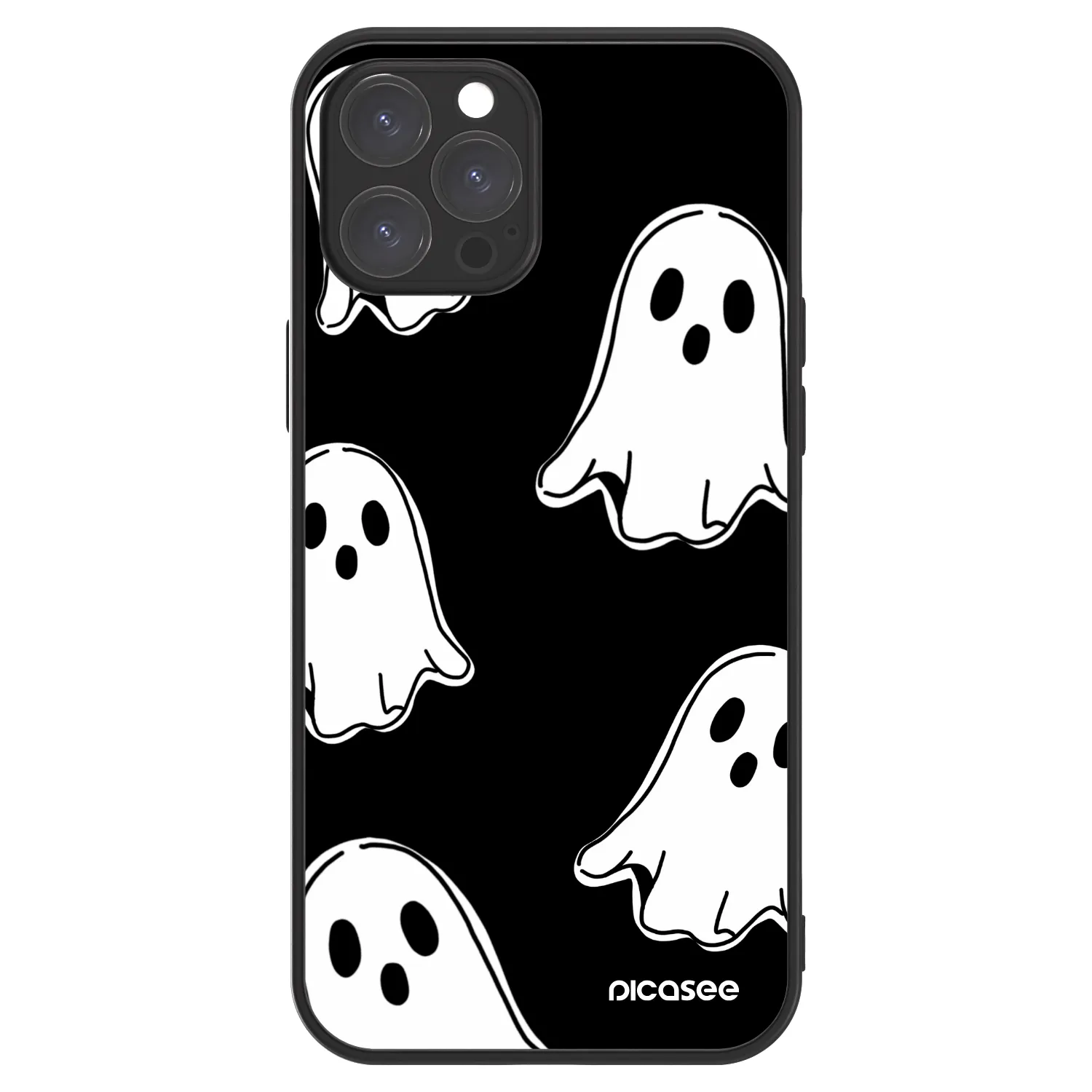 Picasee ULTIMATE CASE MagSafe za Apple iPhone 12 Pro Max - Black ghosts