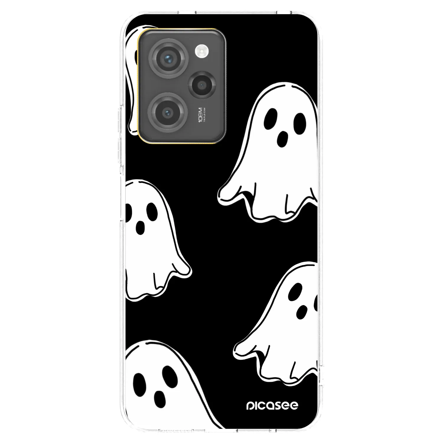 Picasee silikonski črni ovitek za Xiaomi Poco X5 Pro - Black ghosts