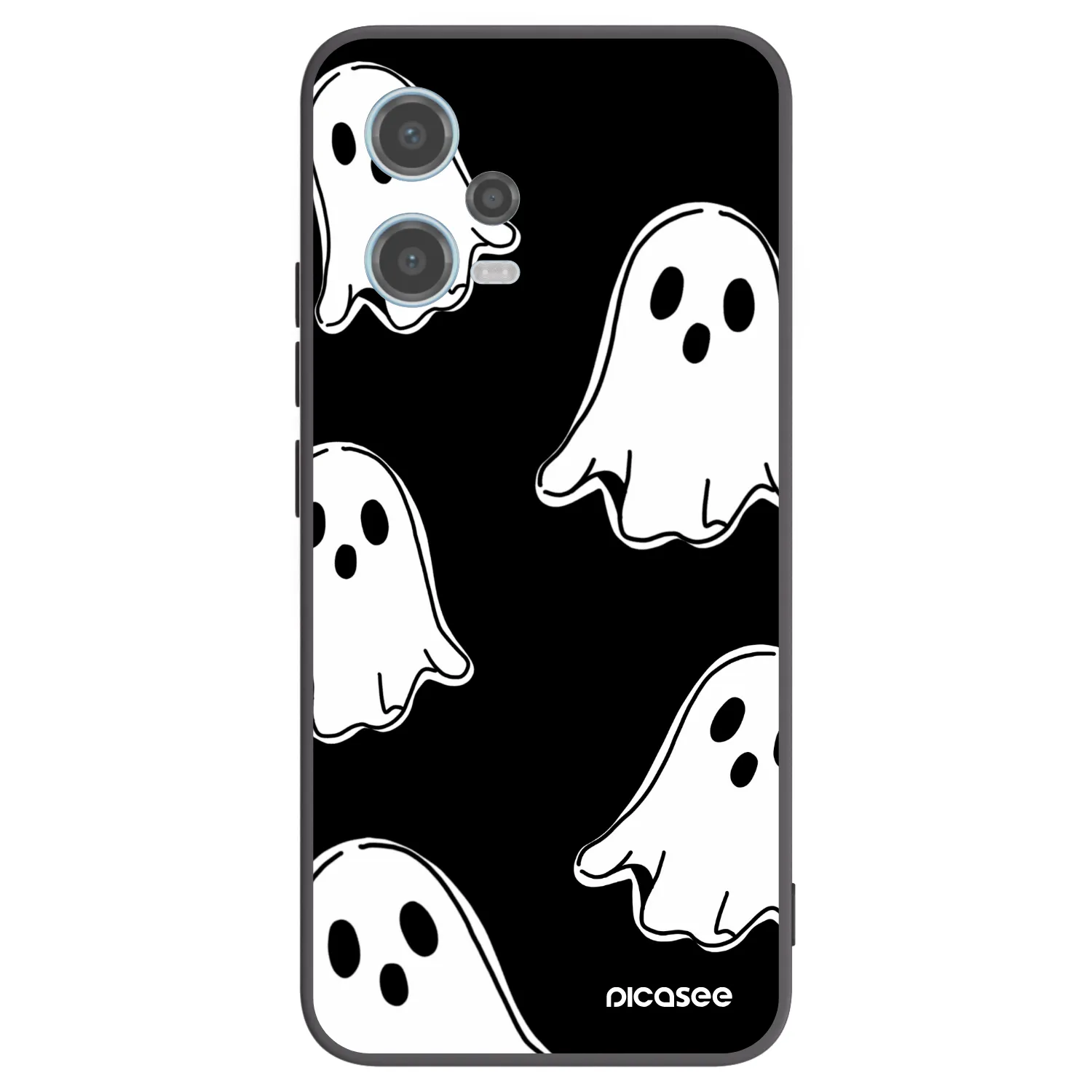 Picasee silikonski črni ovitek za Xiaomi Redmi Note 12 5G - Black ghosts