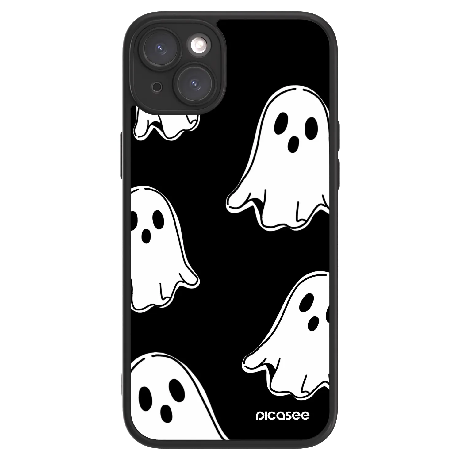 Picasee ULTIMATE CASE MagSafe za Apple iPhone 15 Plus - Black ghosts