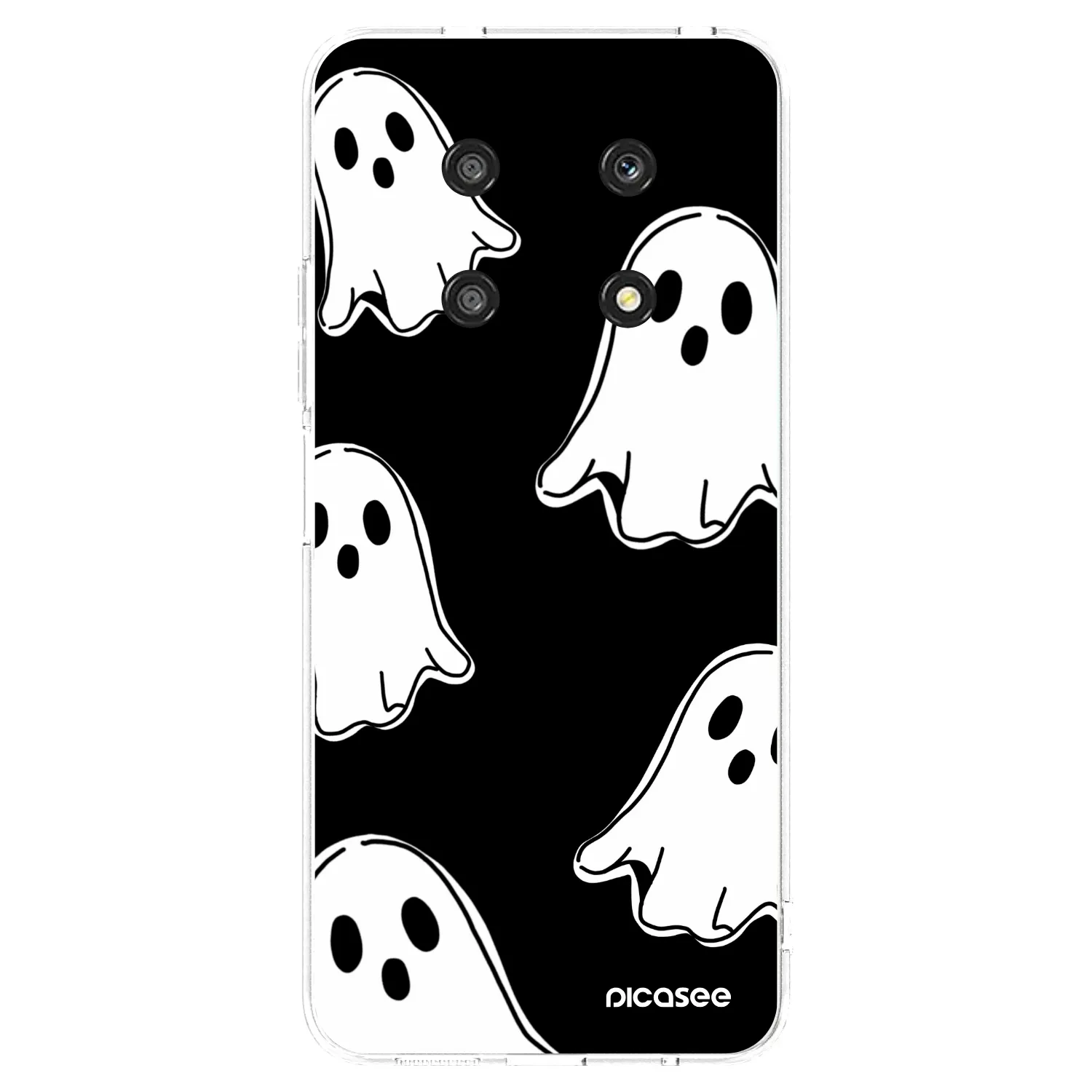 Picasee silikonski prozorni ovitek za Honor Magic4 Lite 5G - Black ghosts