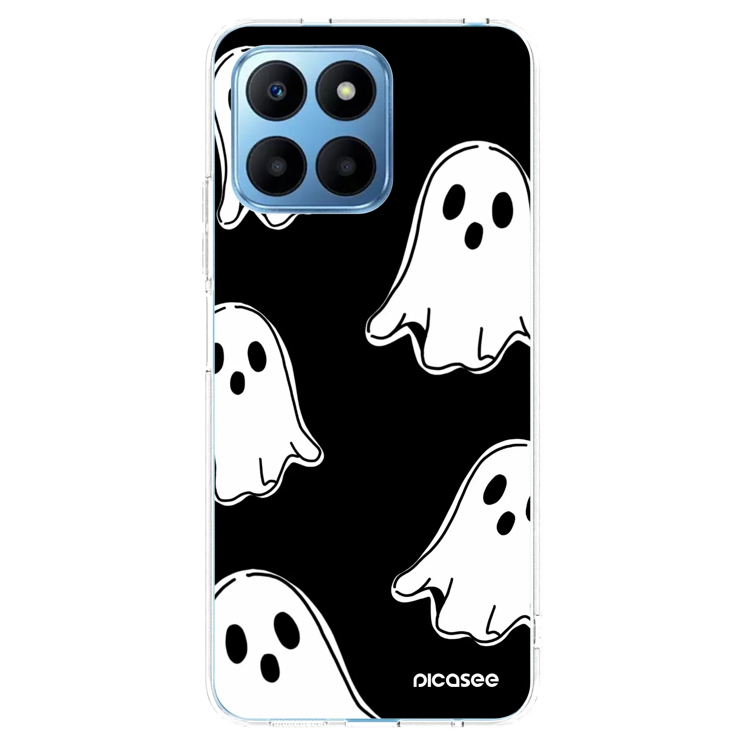 Picasee silikonski prozorni ovitek za Honor 70 Lite - Black ghosts