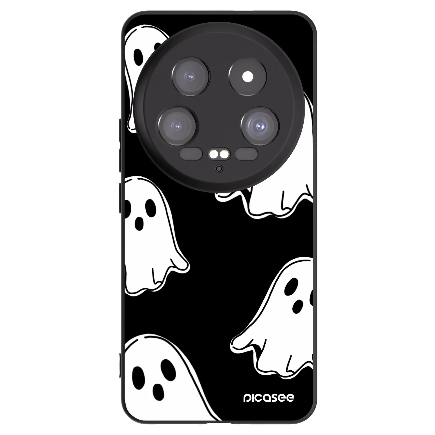 Picasee silikonski črni ovitek za Xiaomi 14 Ultra - Black ghosts