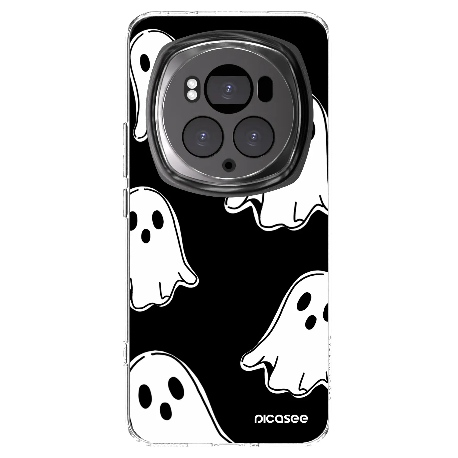 Picasee silikonski prozorni ovitek za Honor Magic6 Pro - Black ghosts