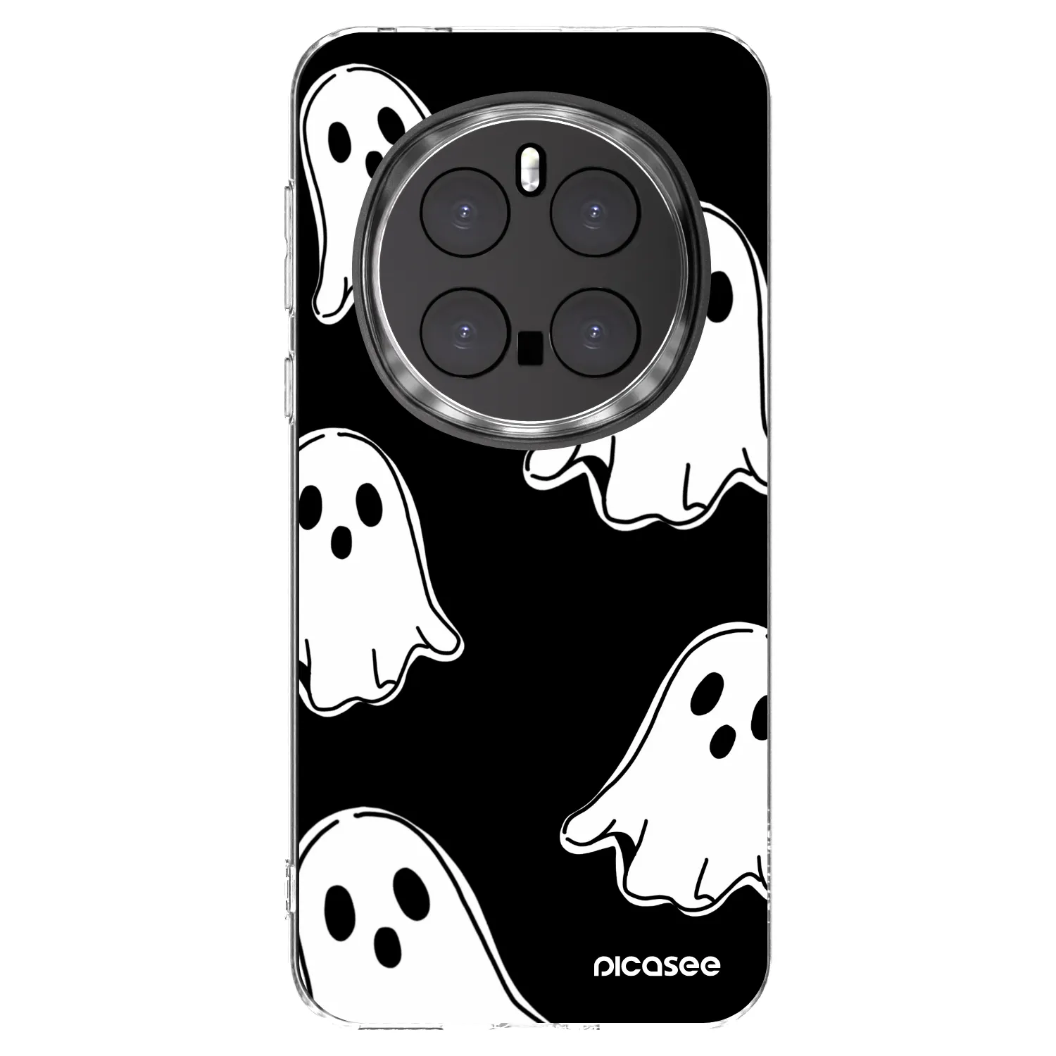 Picasee silikonski prozorni ovitek za Honor Magic7 Pro 5G - Black ghosts