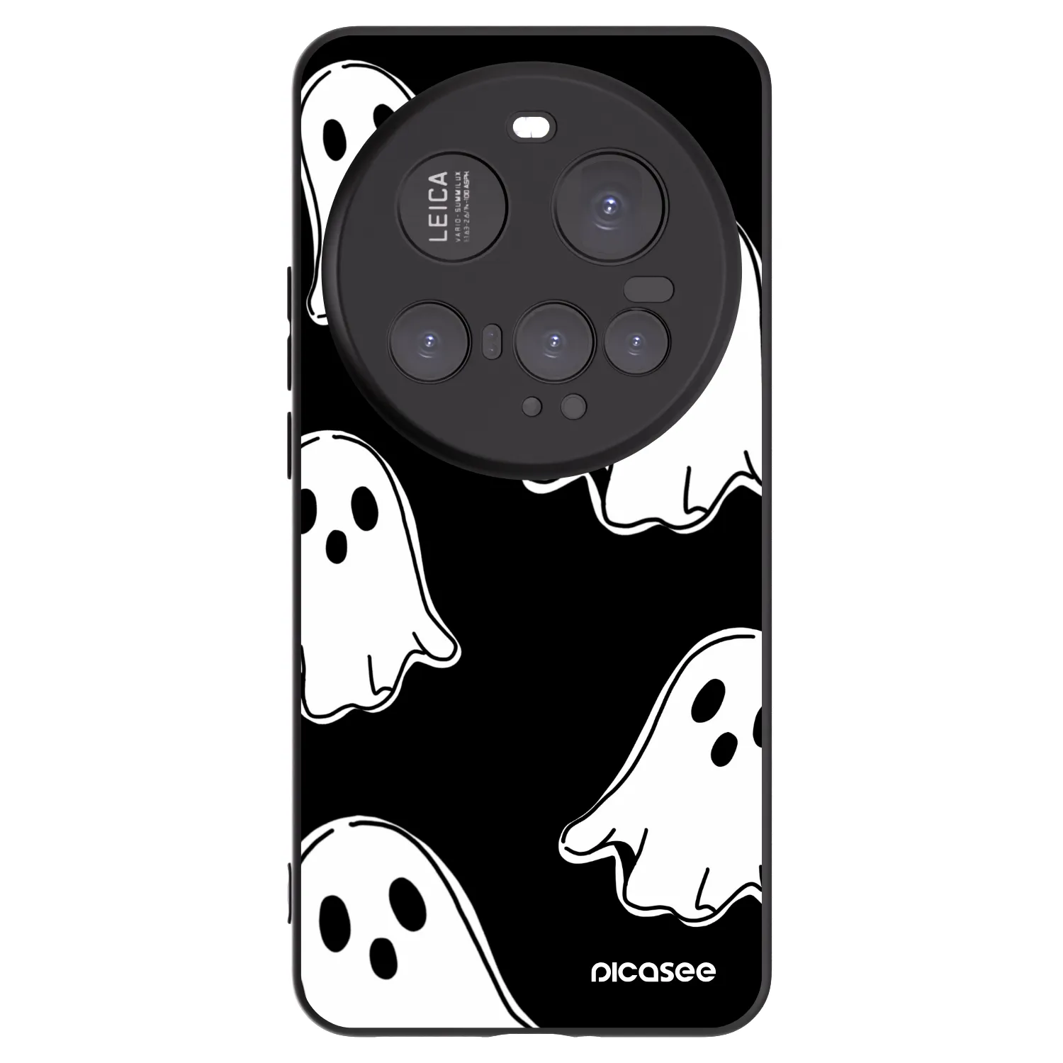 Picasee silikonski črni ovitek za Xiaomi 15 Ultra - Black ghosts
