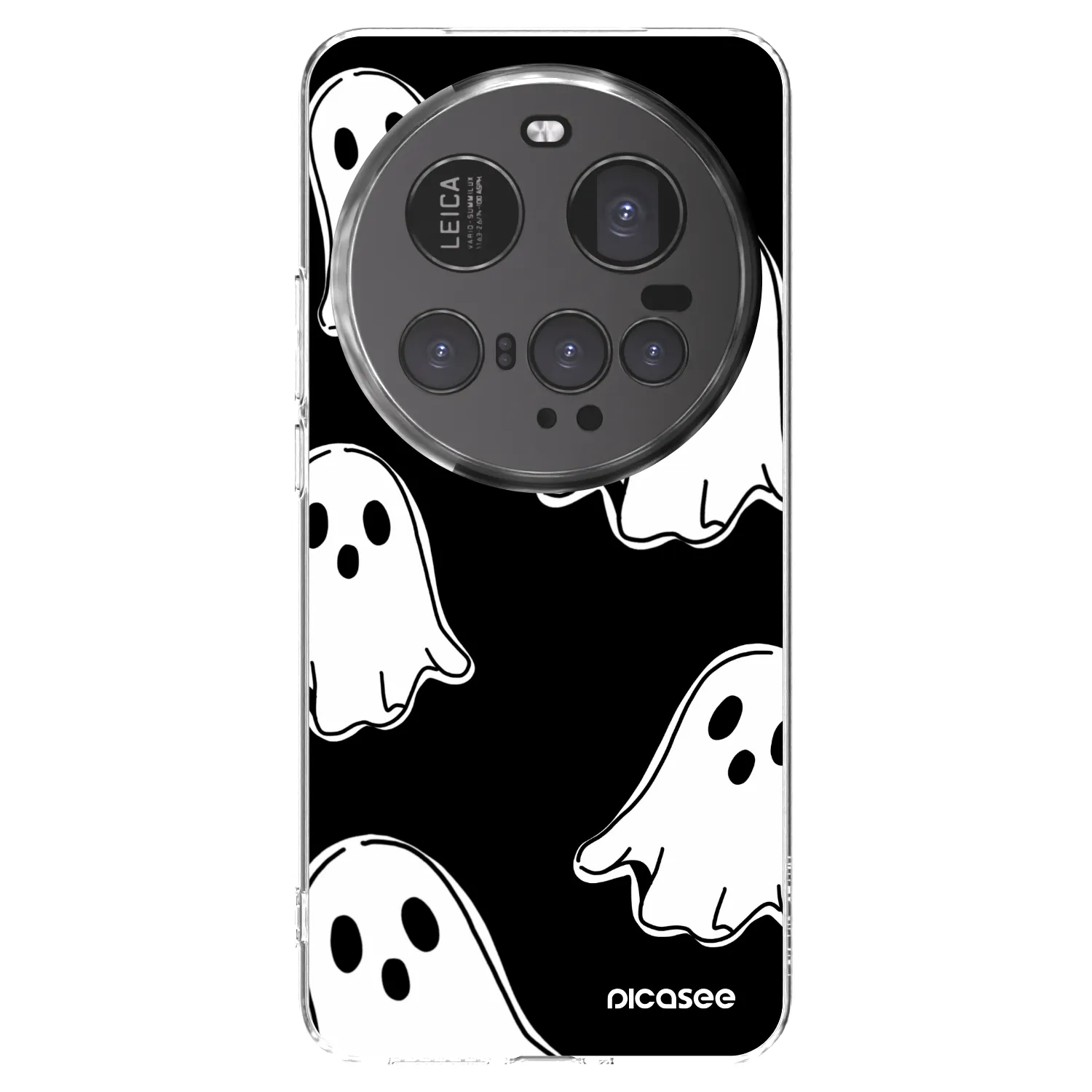 Picasee silikonski prozorni ovitek za Xiaomi 15 Ultra - Black ghosts