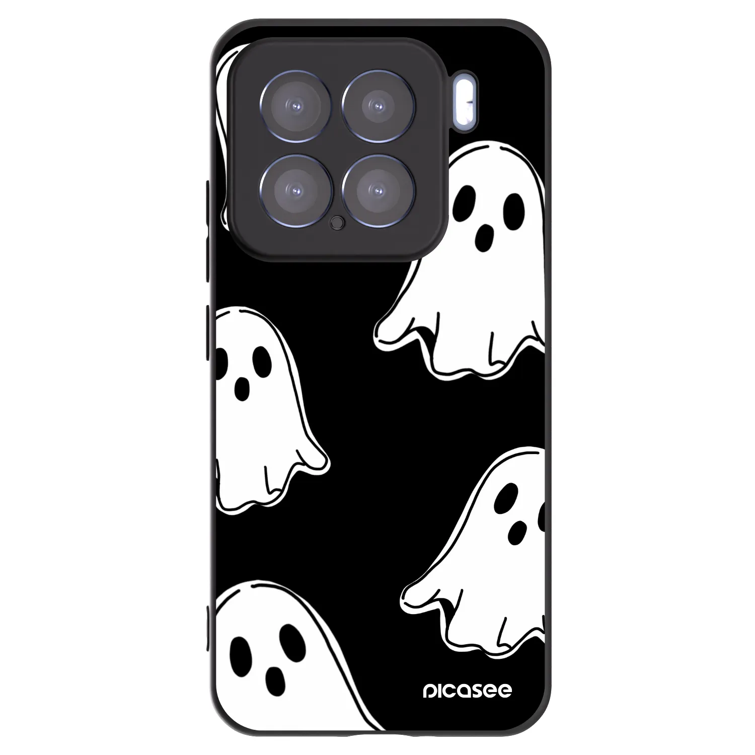 Picasee silikonski črni ovitek za Xiaomi 15 - Black ghosts