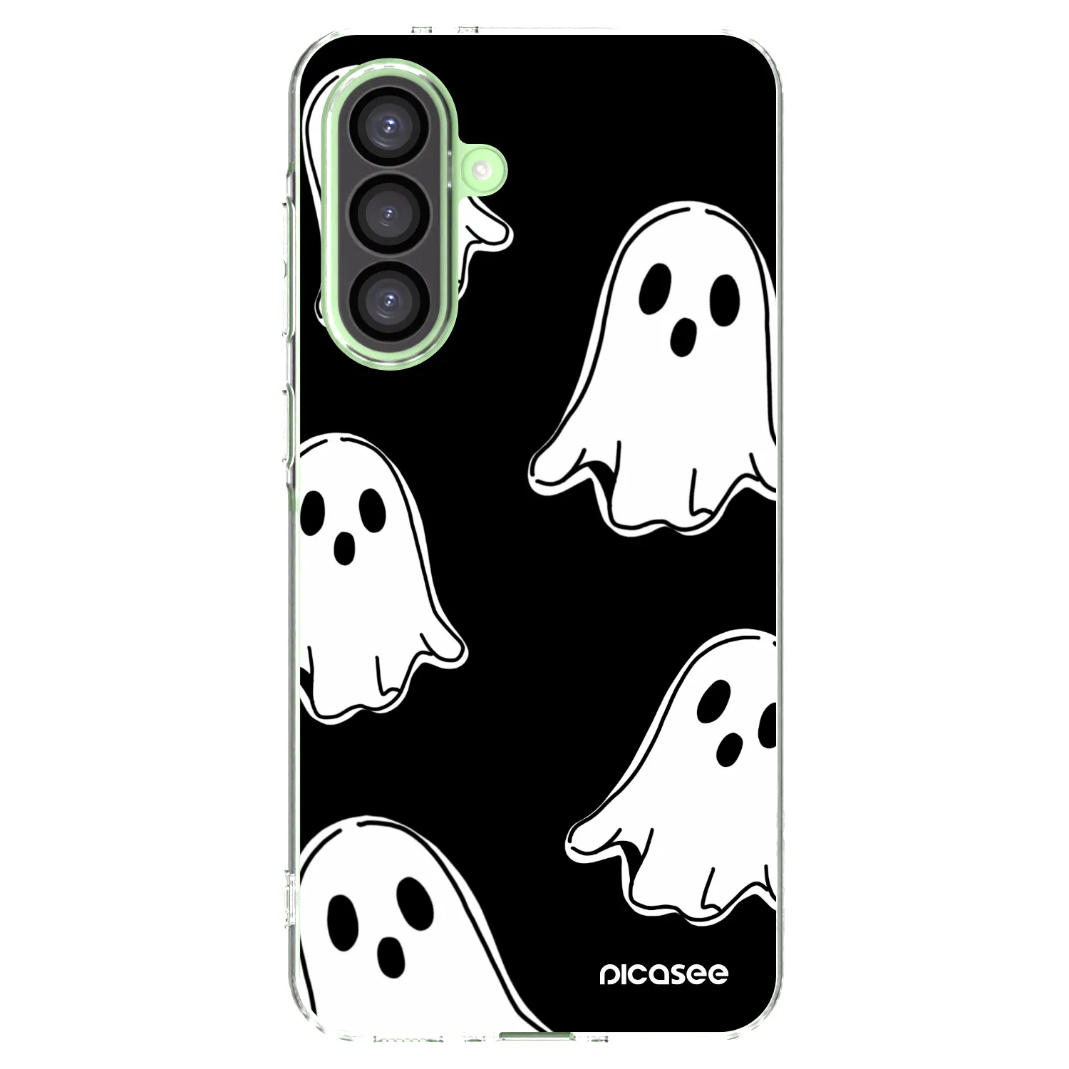 Picasee silikonski prozorni ovitek za Samsung Galaxy A26 5G A266B - Black ghosts