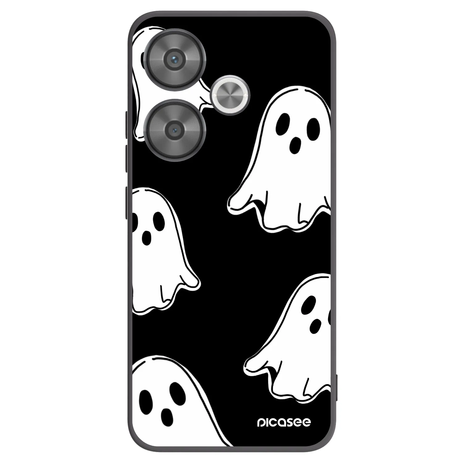 Picasee silikonski črni ovitek za Xiaomi Poco F6 - Black ghosts