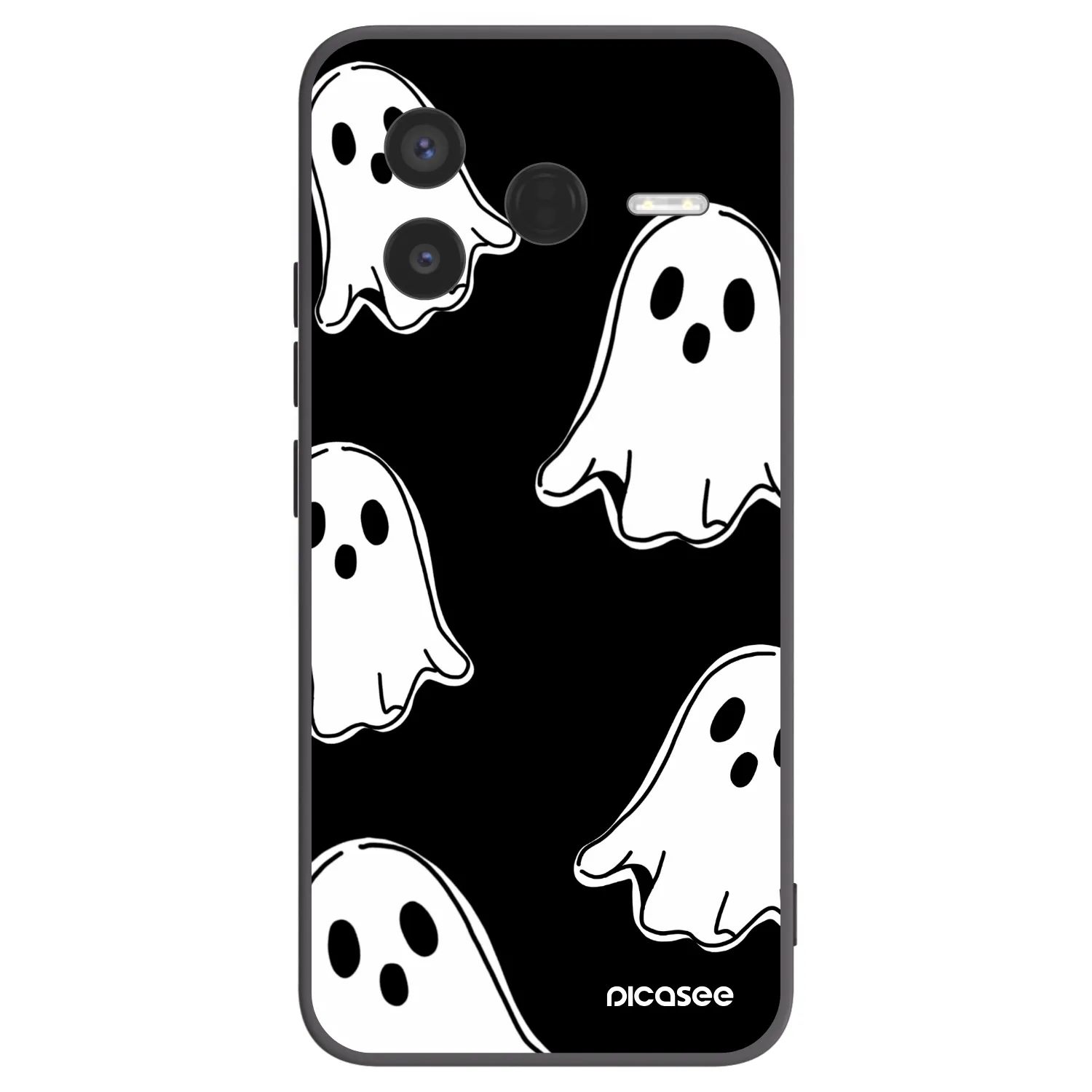 Picasee silikonski črni ovitek za Xiaomi Poco F7 Pro 5G - Black ghosts