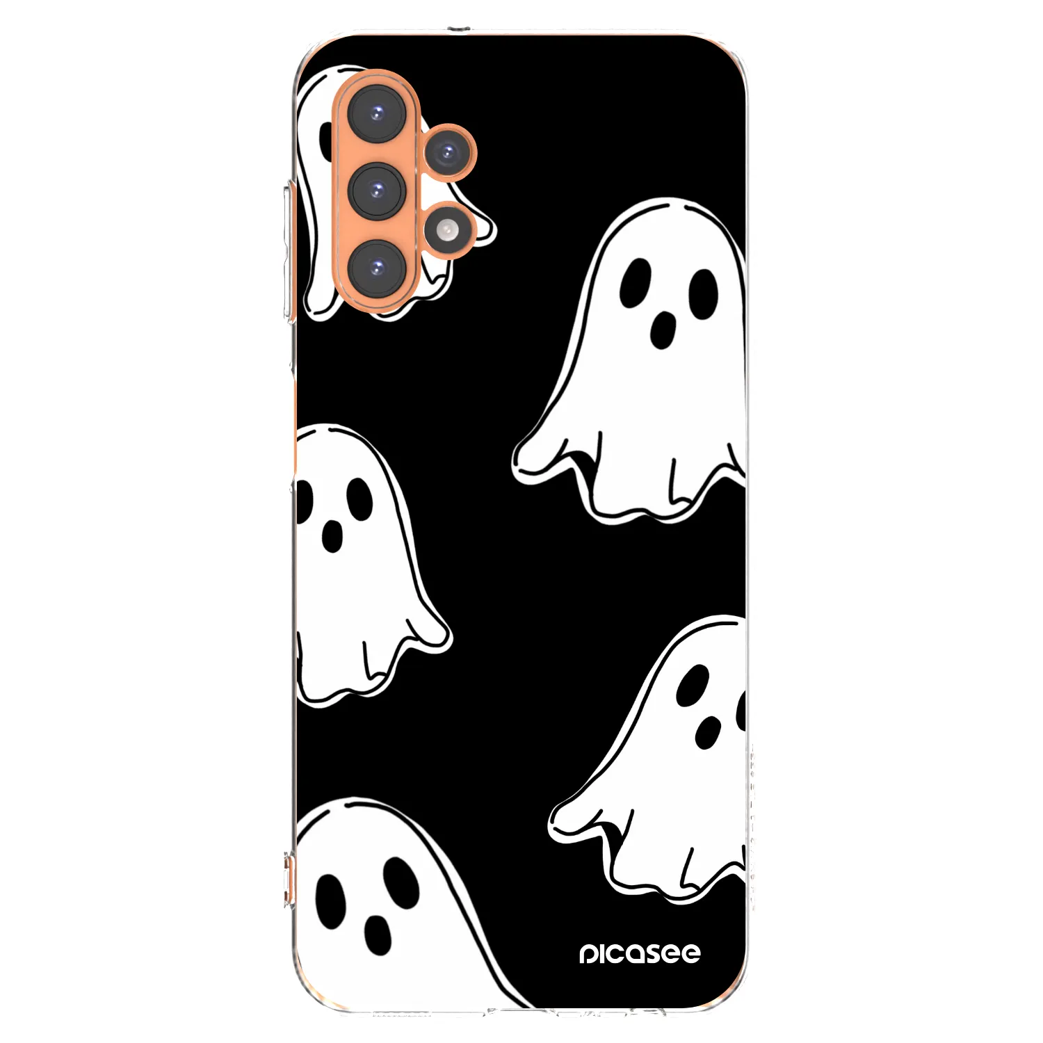 Picasee silikonski prozorni ovitek za Samsung Galaxy A13 5G - Black ghosts
