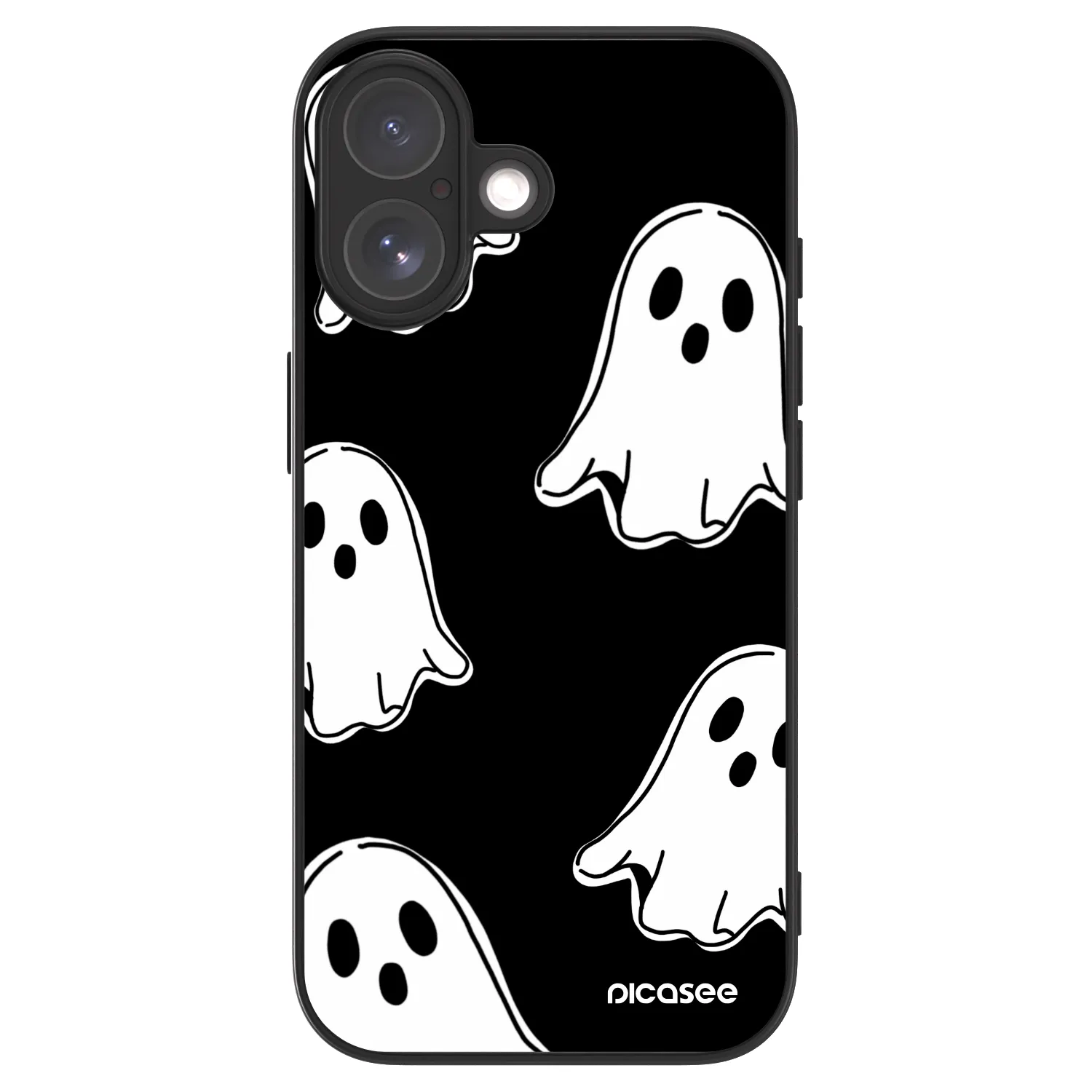 Picasee ULTIMATE CASE MagSafe za Apple iPhone 17 - Black ghosts