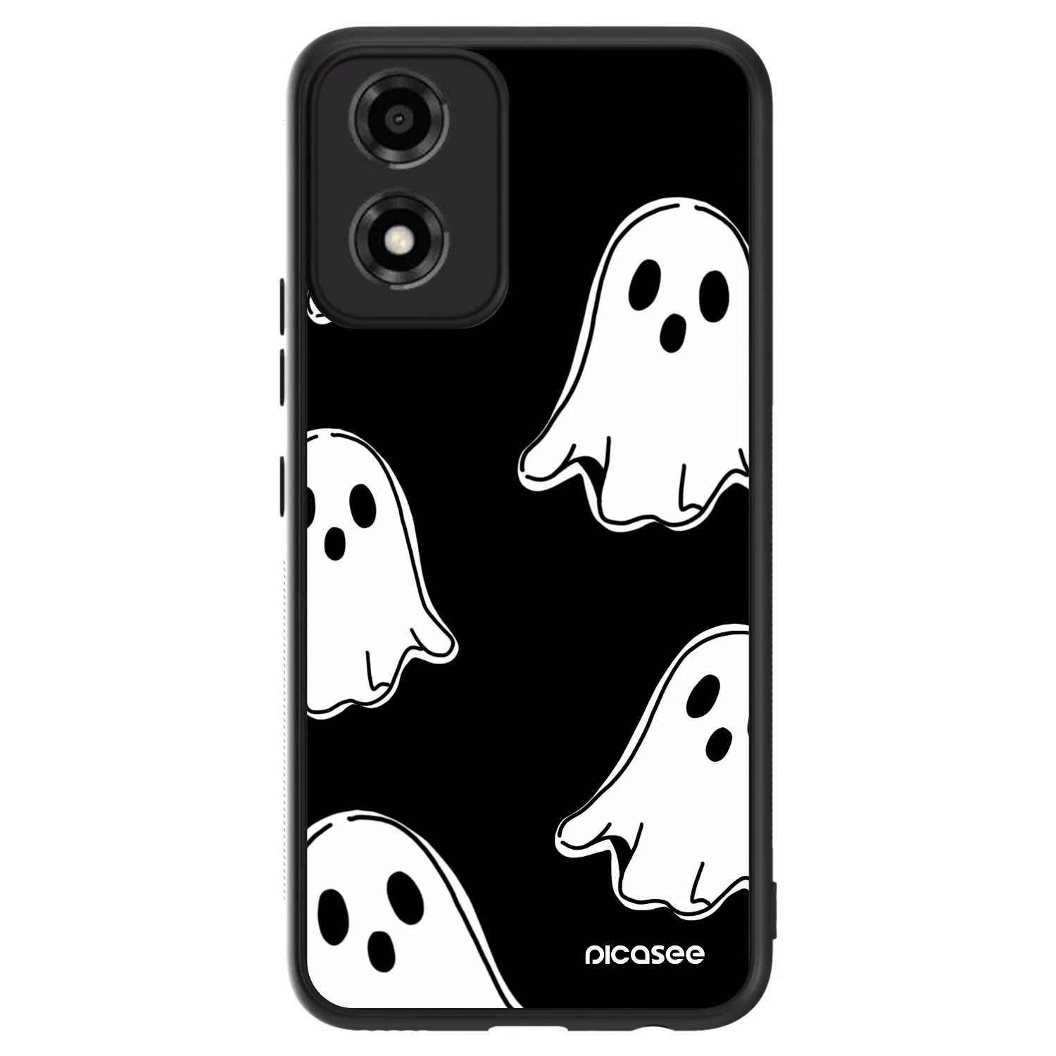 Picasee ULTIMATE CASE za Motorola Moto E14 - Black ghosts