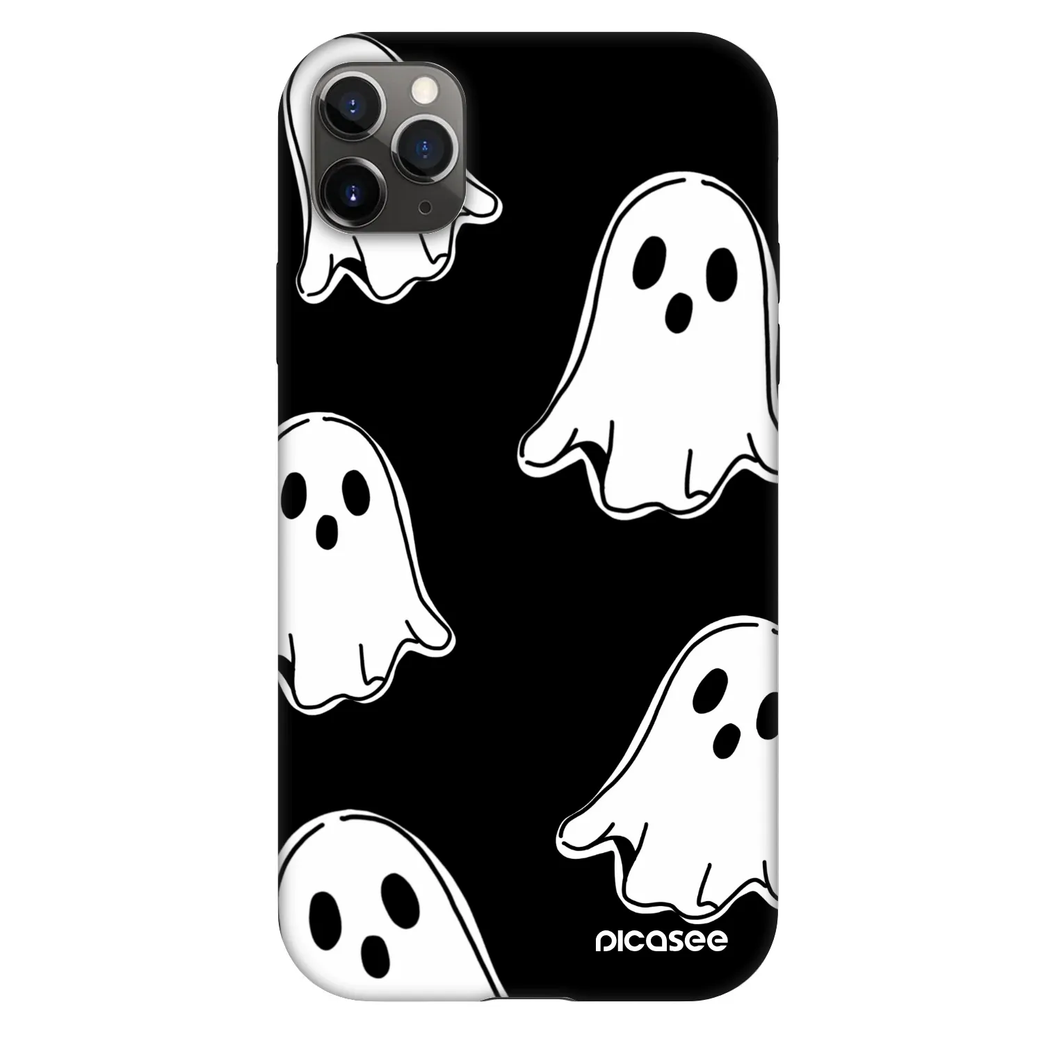 Picasee Fashion Case za Apple iPhone 11 Pro Max - Black ghosts
