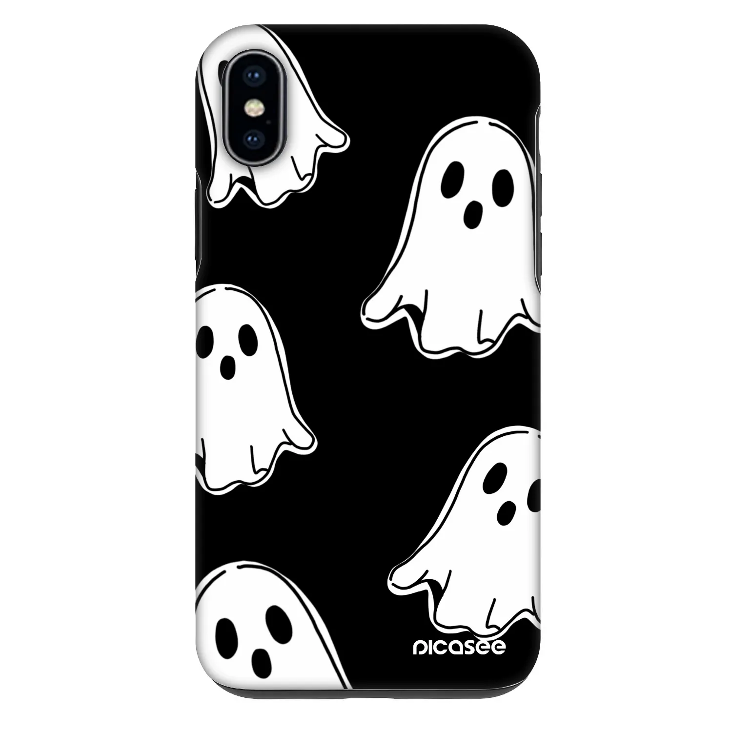 Picasee Fashion Case za Apple iPhone XS Max - Black ghosts