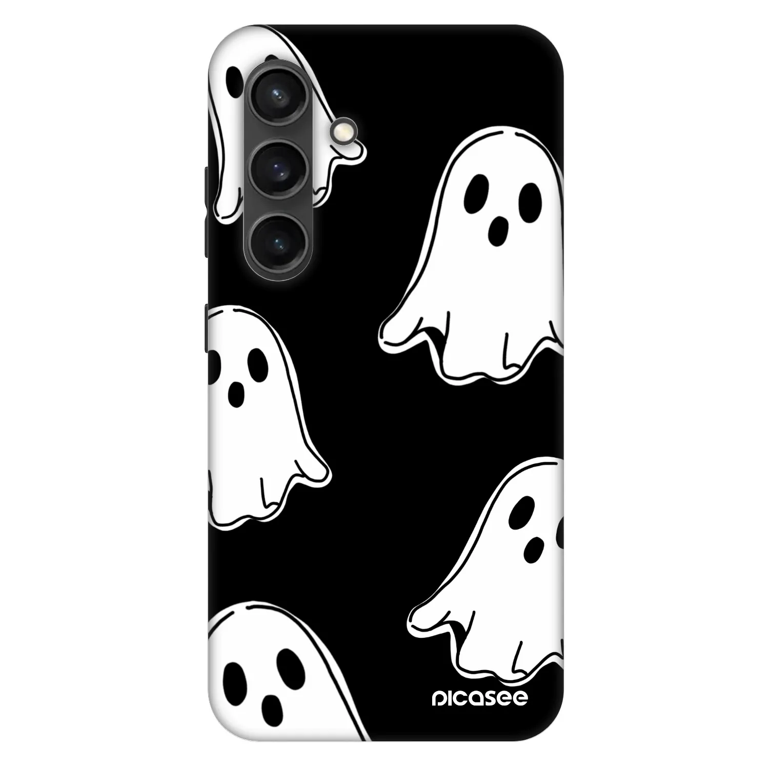 Picasee Fashion Case PowerShare pro Samsung Galaxy S24 S921B 5G - Black ghosts