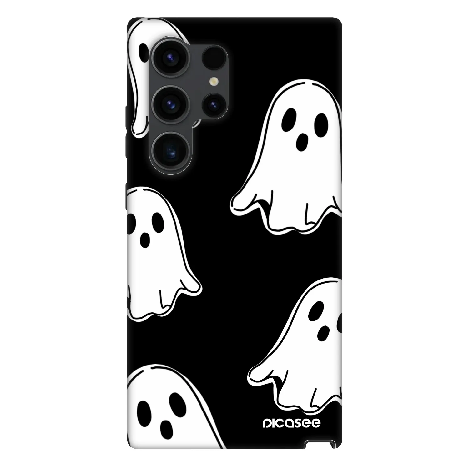Picasee Fashion Case PowerShare pro Samsung Galaxy S24 Ultra S928B 5G - Black ghosts