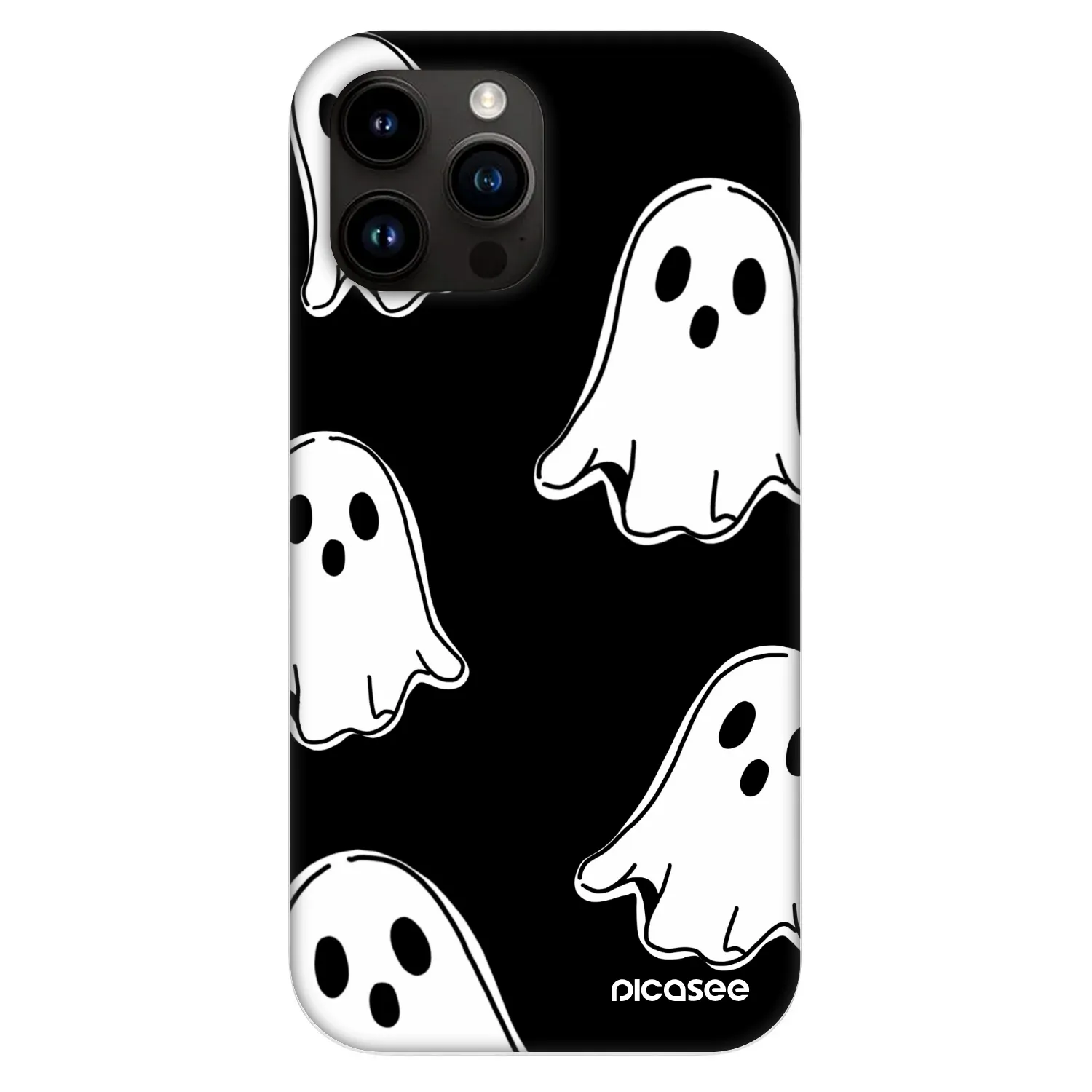 Picasee Fashion Case MagSafe za Apple iPhone 13 Pro Max - Black ghosts