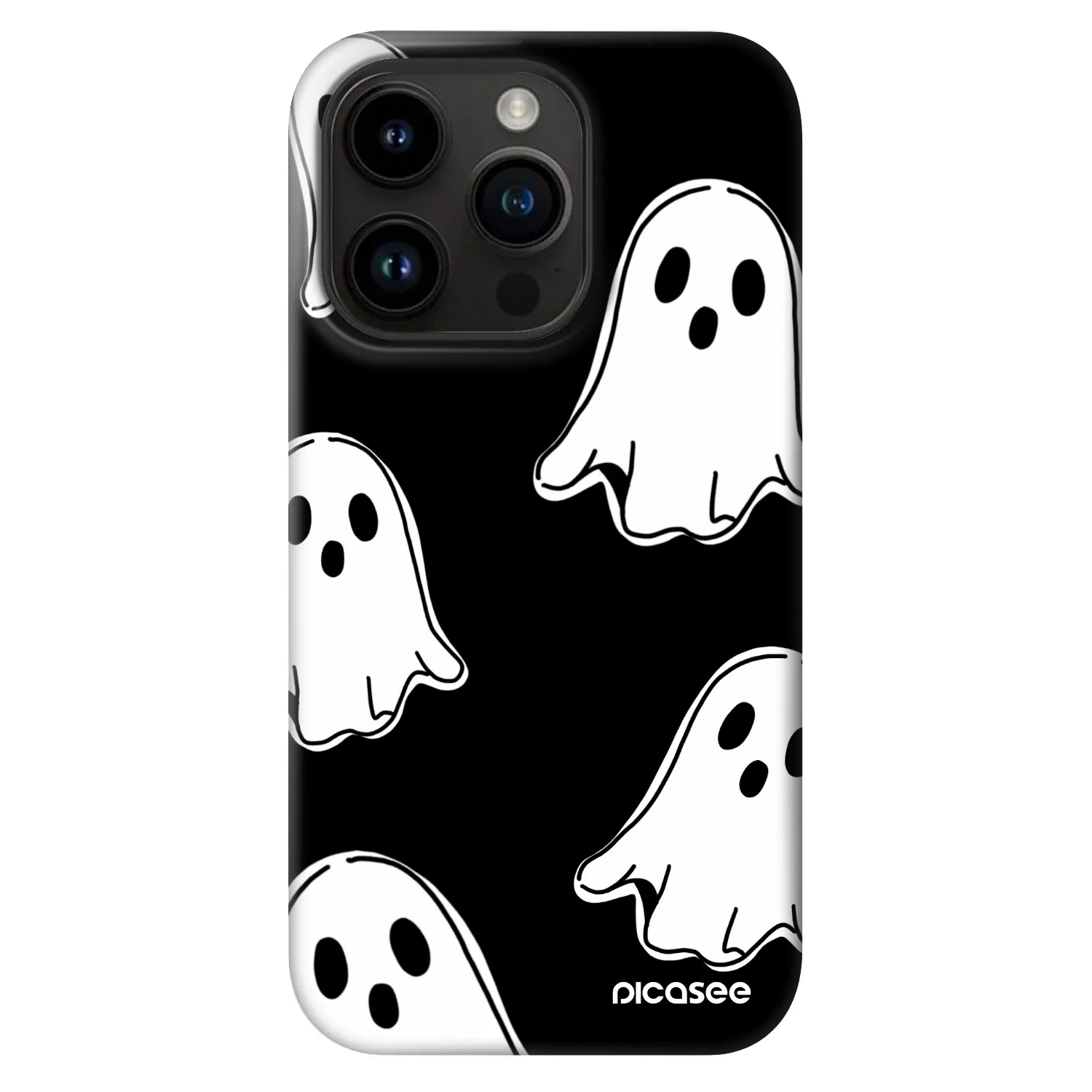 Picasee Fashion Case MagSafe za Apple iPhone 14 Pro - Black ghosts