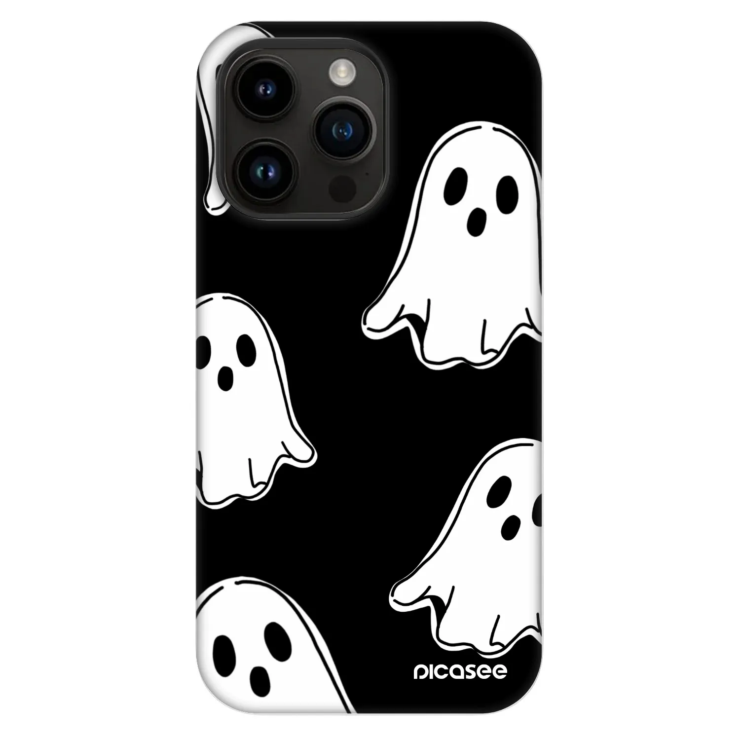 Picasee Fashion Case MagSafe za Apple iPhone 14 Pro Max - Black ghosts