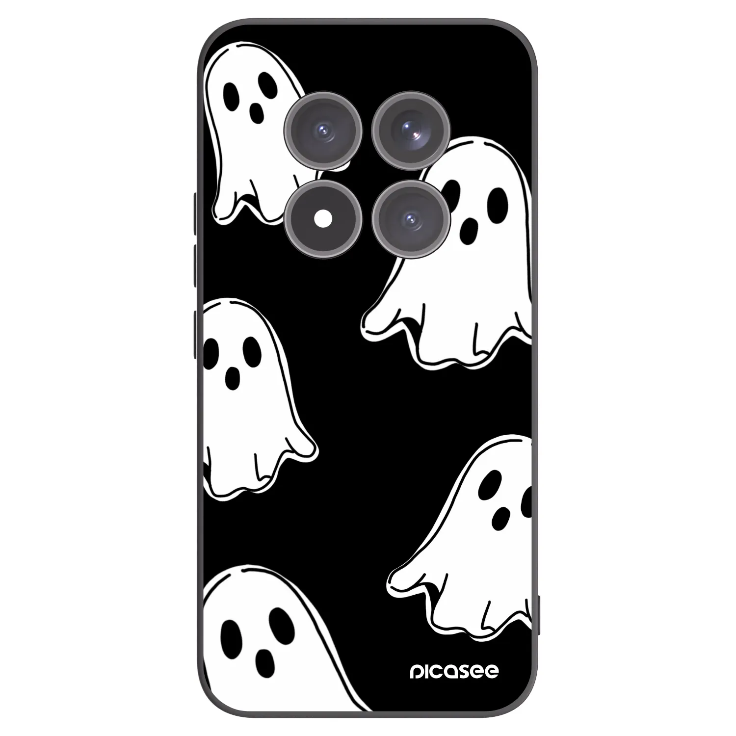 Picasee silikonski črni ovitek za Xiaomi Redmi Note 15 Pro+ - Black ghosts