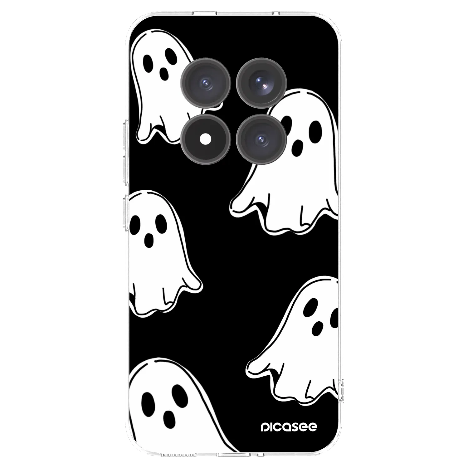 Picasee silikonski prozorni ovitek za Xiaomi Redmi Note 15 Pro+ - Black ghosts