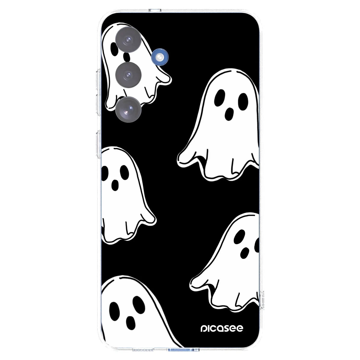 Picasee silikonski prozorni ovitek za Samsung Galaxy S25 FE 5G - Black ghosts