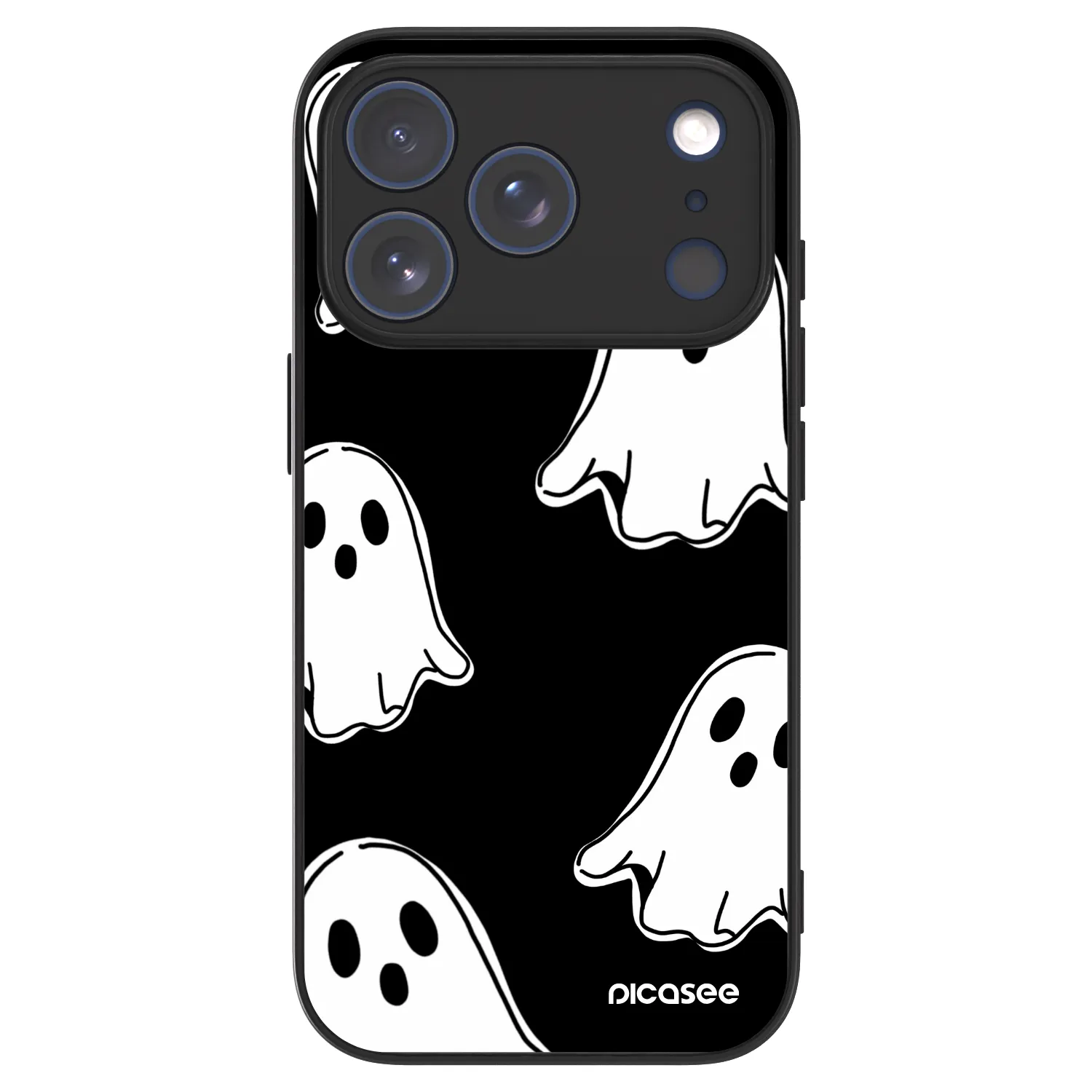 Picasee ULTIMATE CASE MagSafe za Apple iPhone 18 Pro - Black ghosts