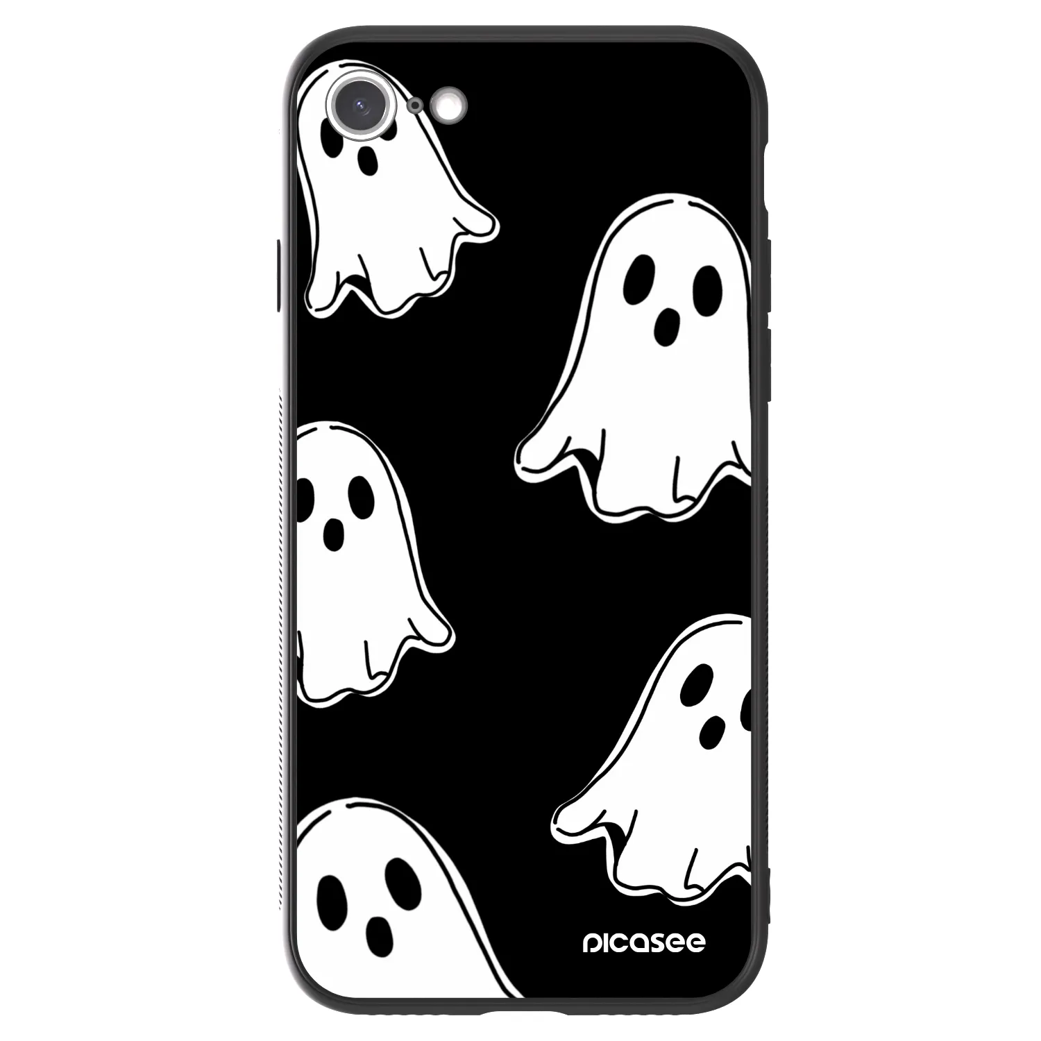 Picasee ULTIMATE CASE za Apple iPhone 7 - Black ghosts
